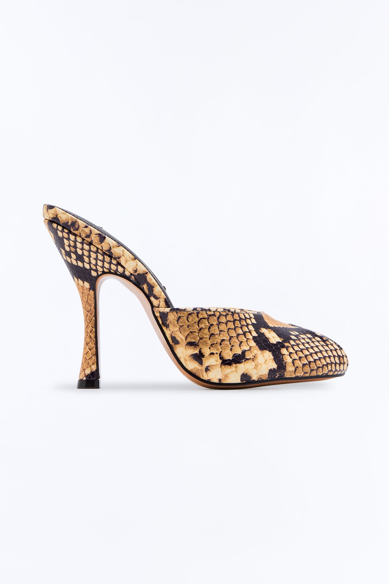 Steve Madden Jules Snake Skin Heels - Natural/Combo image 2