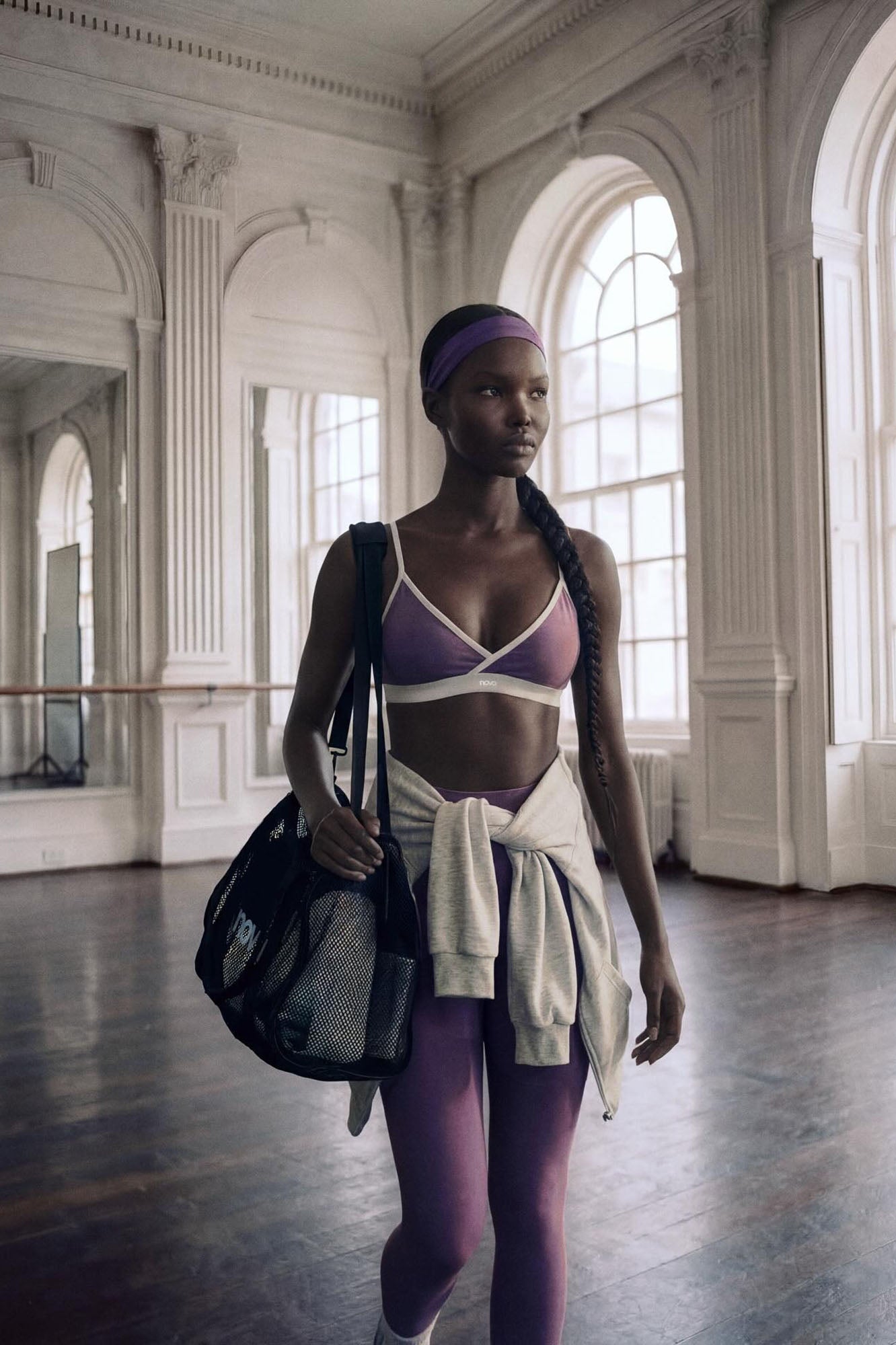 CloudForm™ V Front Contrast Sports Bra - Iris