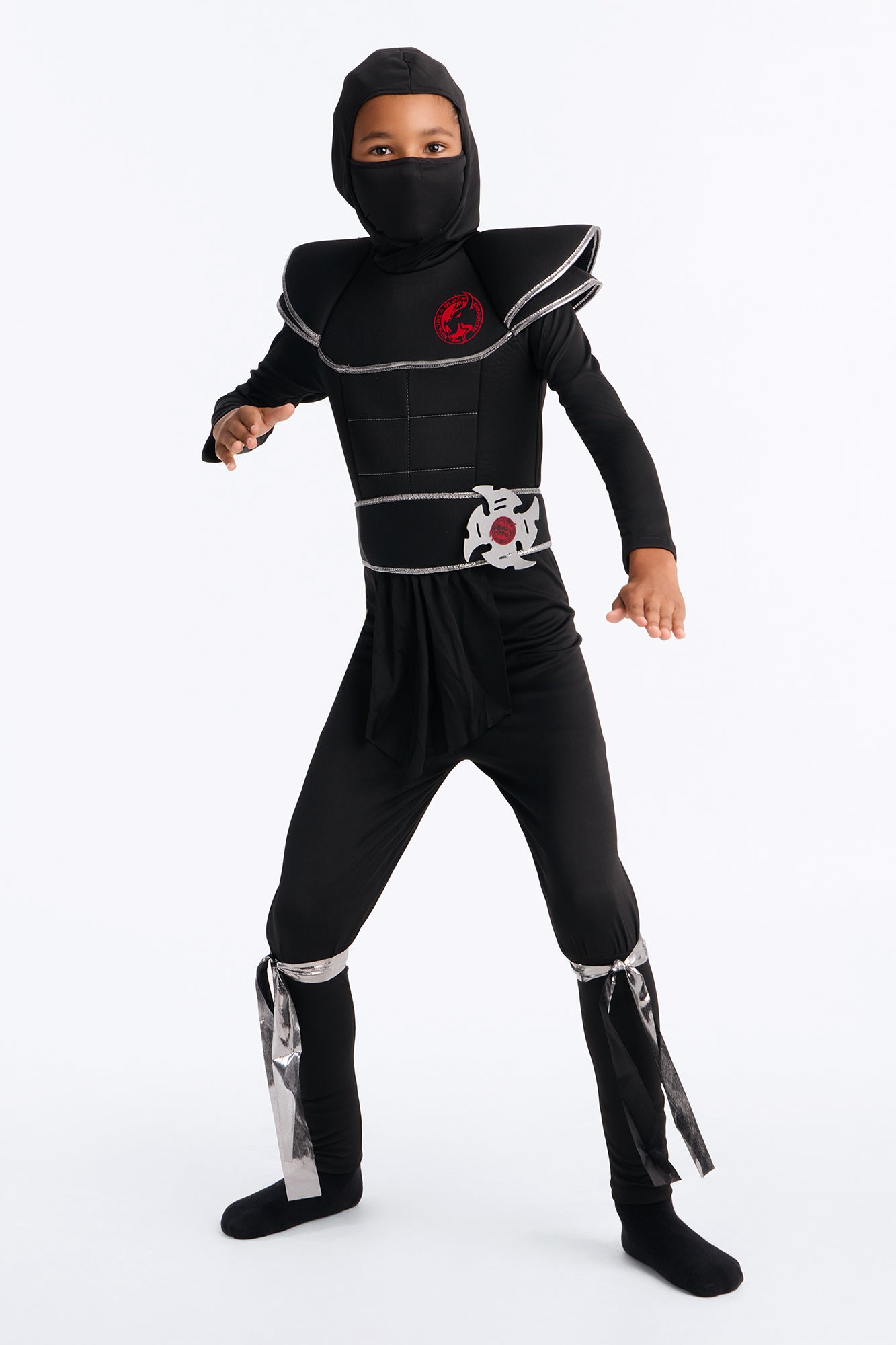 Mini Fierce Ninja Warrior Costume - Black