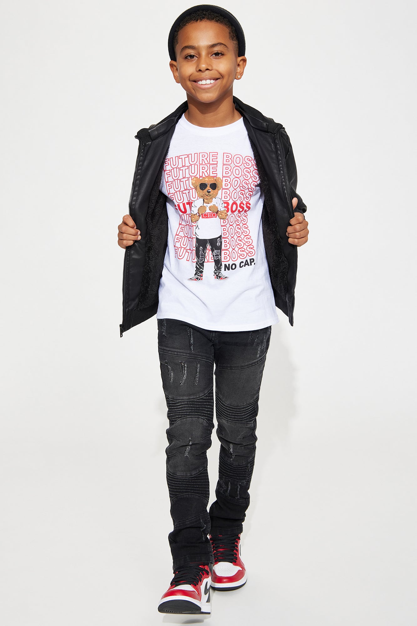 Mini Your Future Boss Short Sleeve Tee - White
