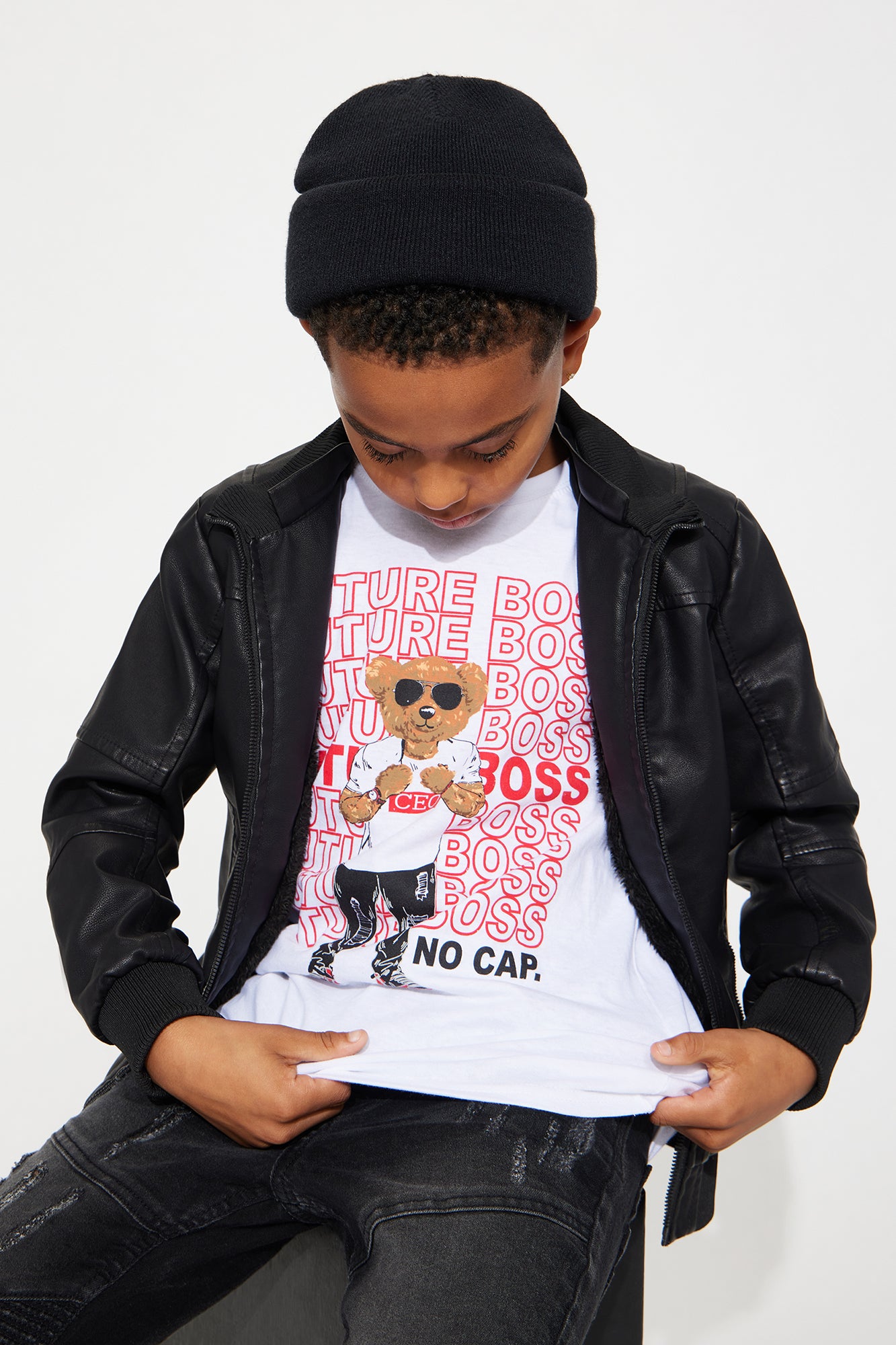 Mini Your Future Boss Short Sleeve Tee - White