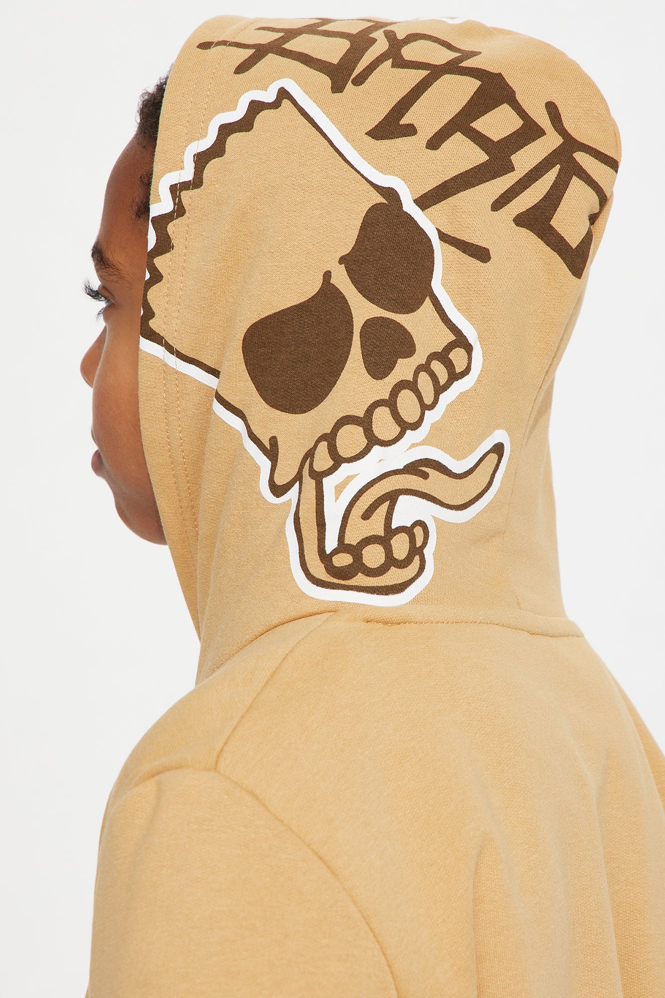 Mini Bart Graffiti Embroidered Fleece Jogger Set - Brown