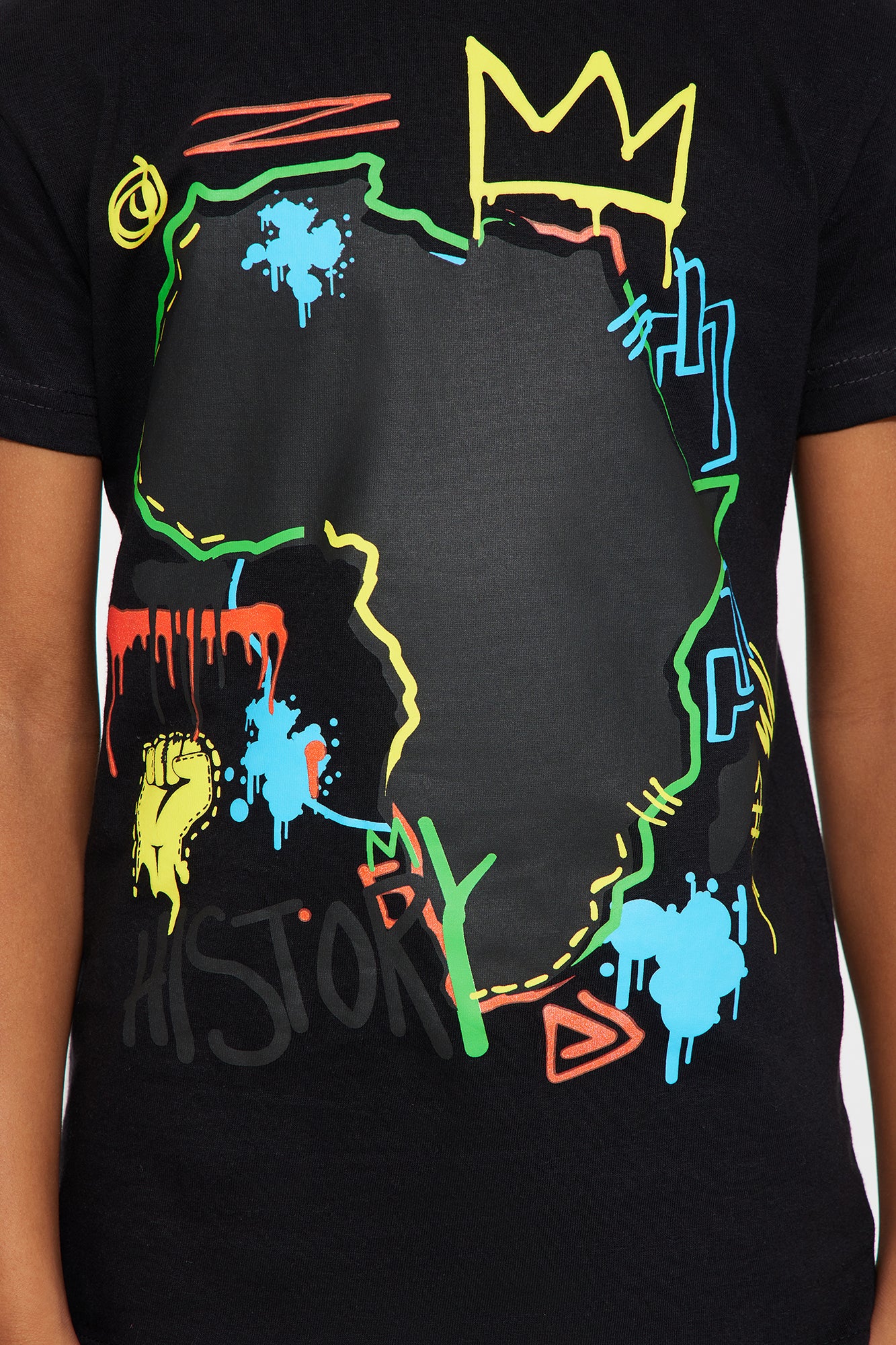 Mini We Made History Short Sleeve Tee - Black