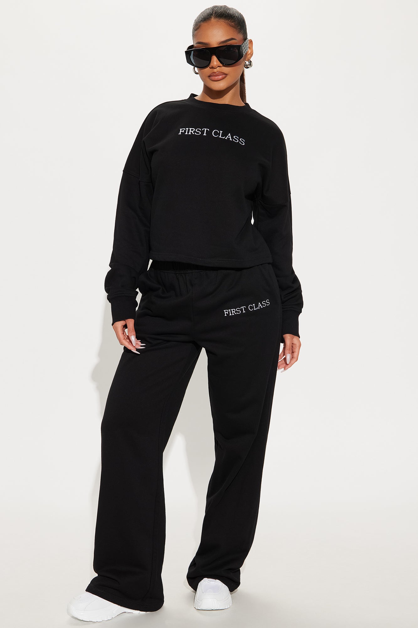 First Class Only Pant Set - Black