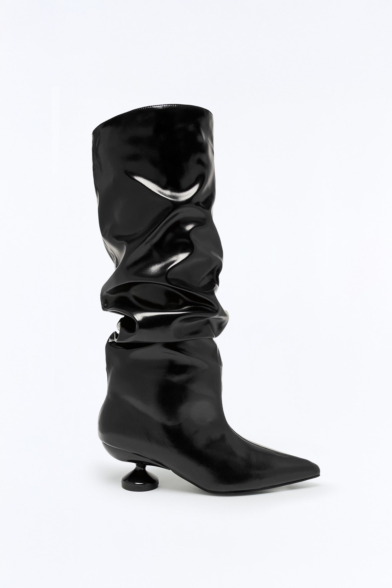 Lexanne Ruched Boots - Black