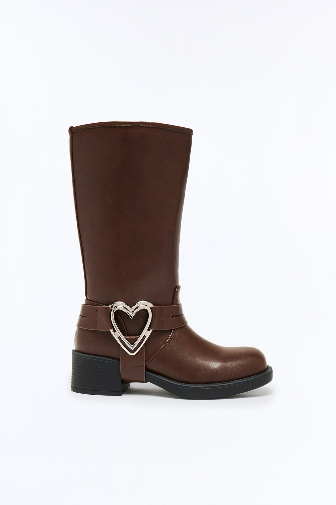 Ramosa Heart Hardware Boots - Brown