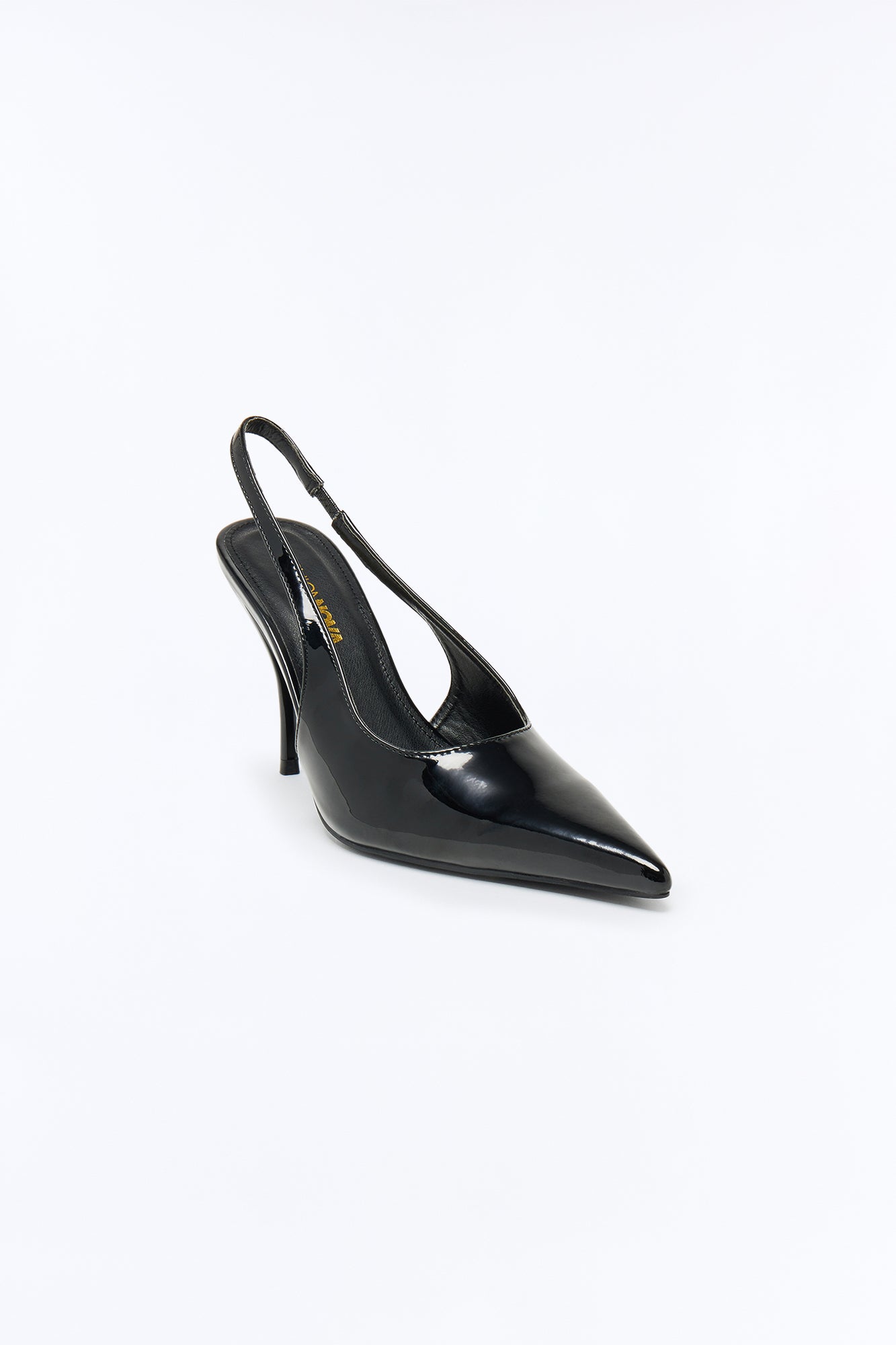 Devilish Patent Slingback Pumps - Black