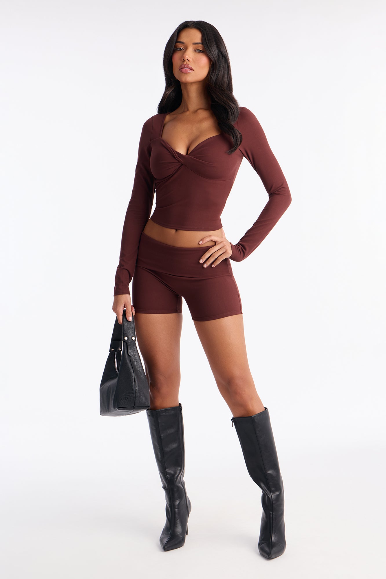 Simply Yours Short Set - Brown