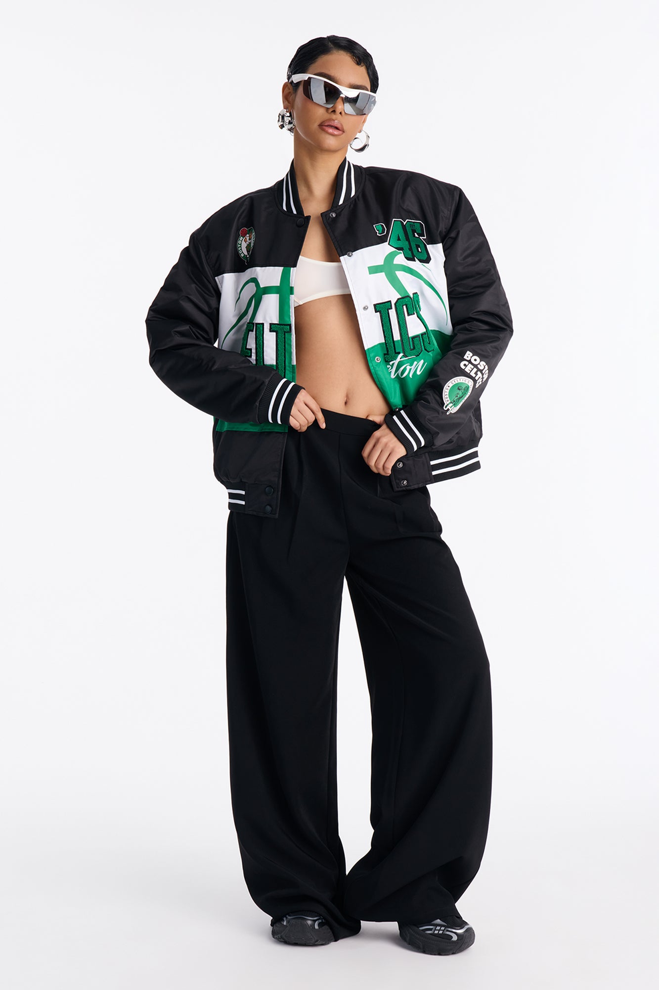 NBA Boston Celtics Twill Jacket - Black