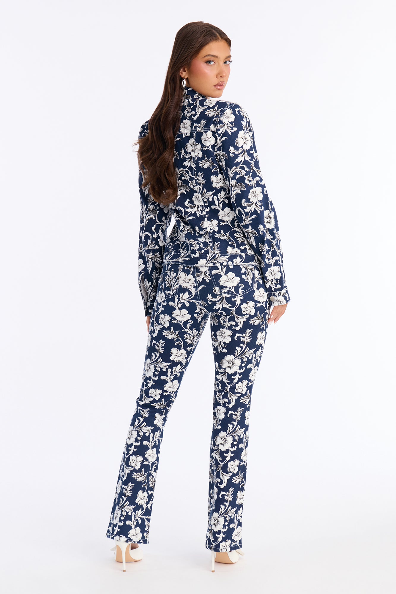 Play Nice Floral Pant Set - Navy/combo
