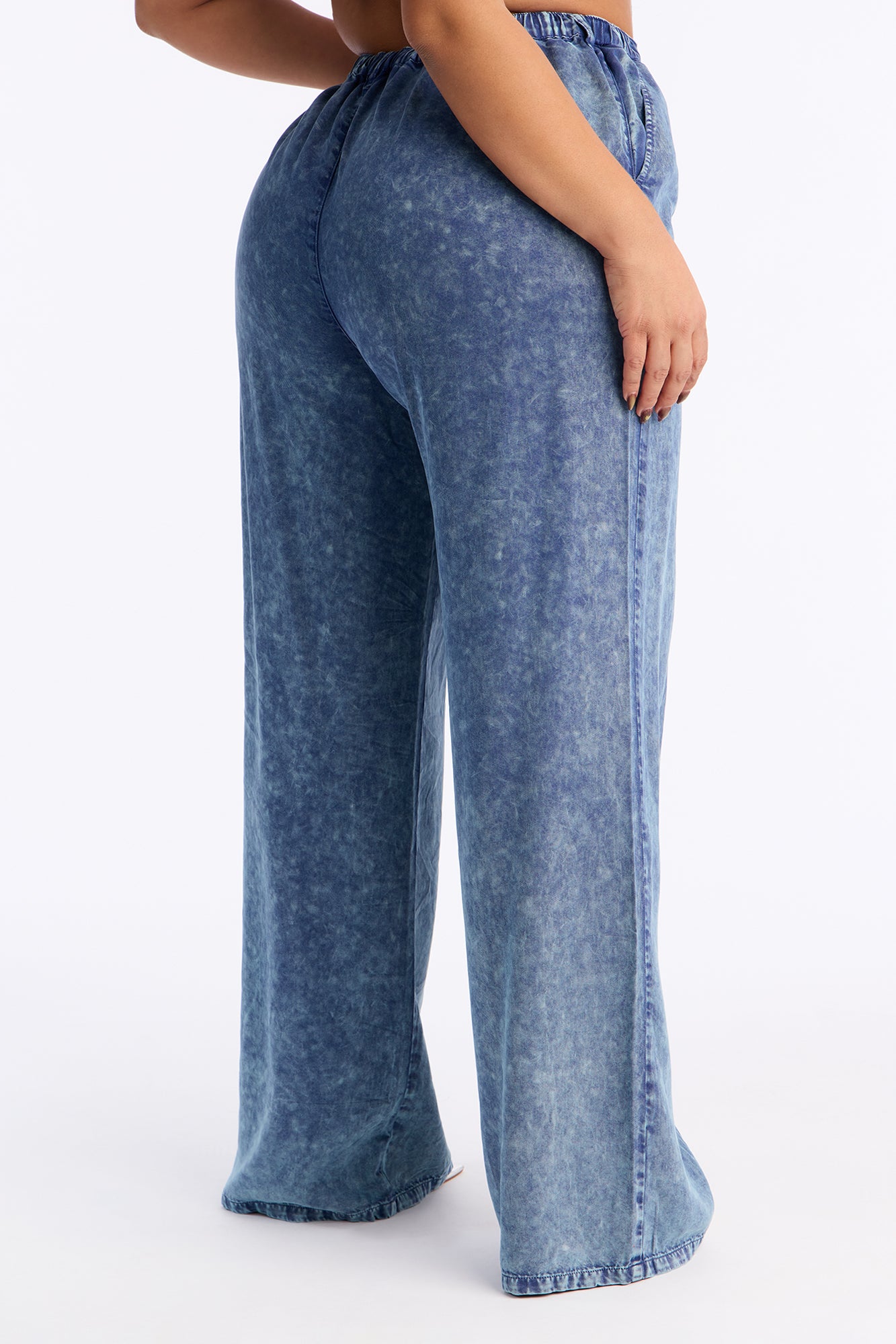 Okalani Washed Wide Leg Pant 33 - Denim