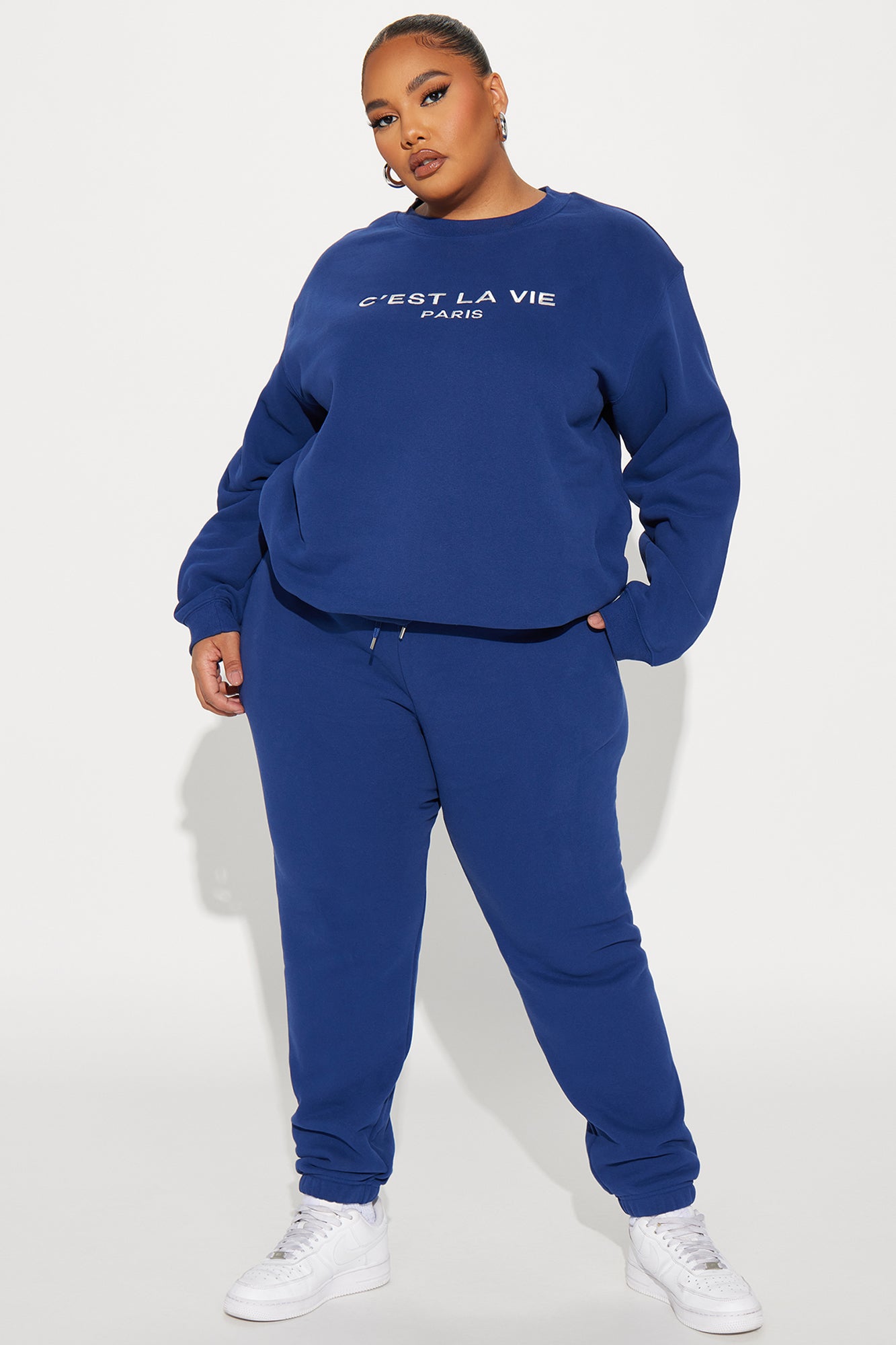 C’est La Vie Sweatpant Set - Navy