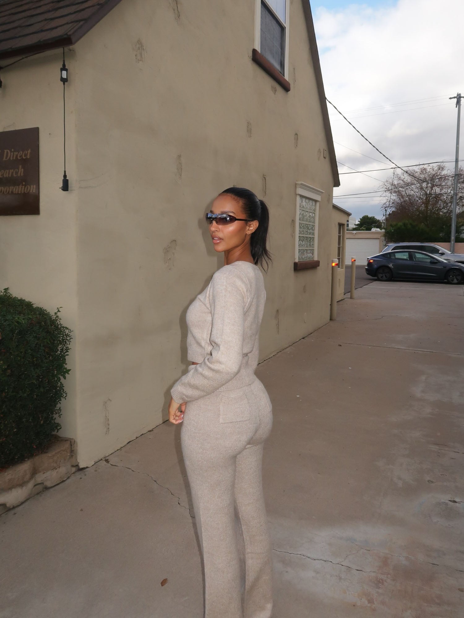 Feeling Cute Sweater Pant Set - Taupe