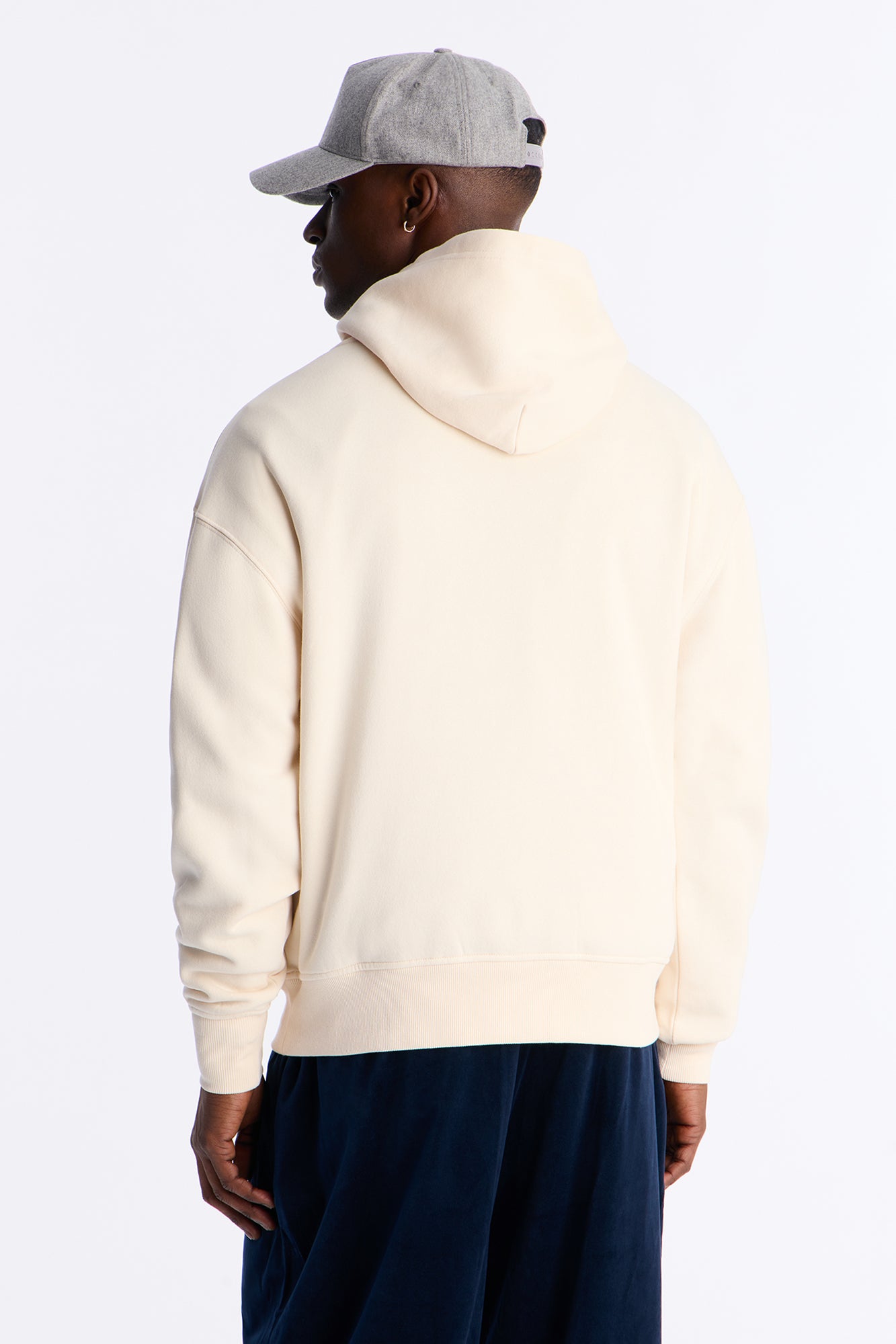 Lakers Embroidered Oversized Hoodie - Cream
