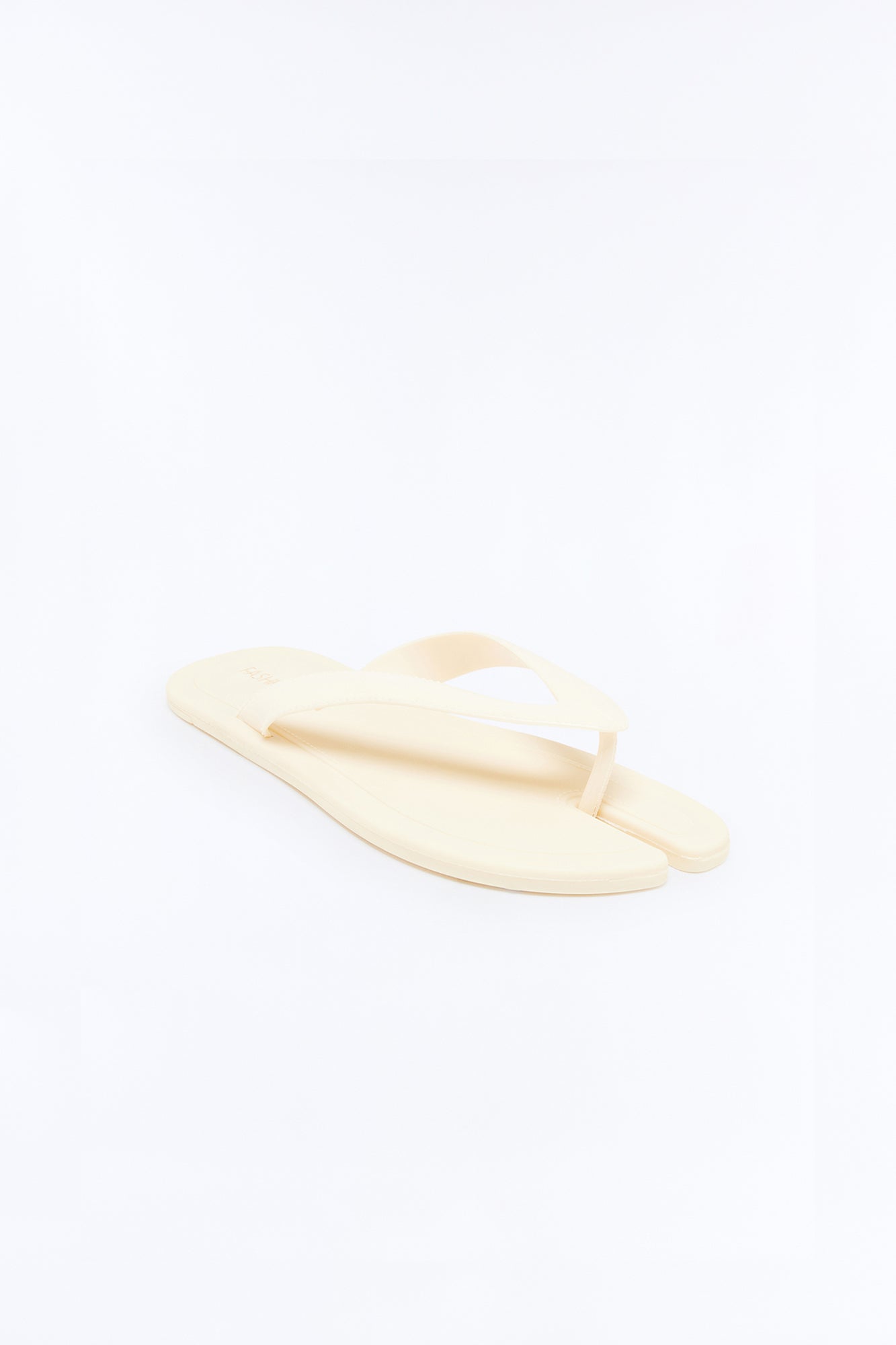 Grounded Tabi Flip Flops - Beige