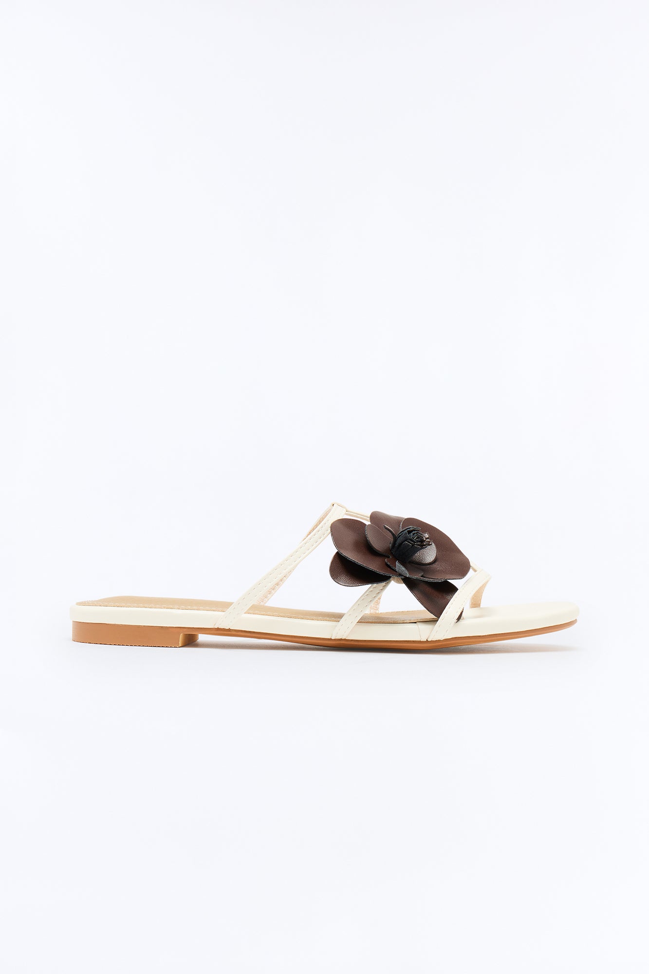 Lucian Flower Sandals - Beige