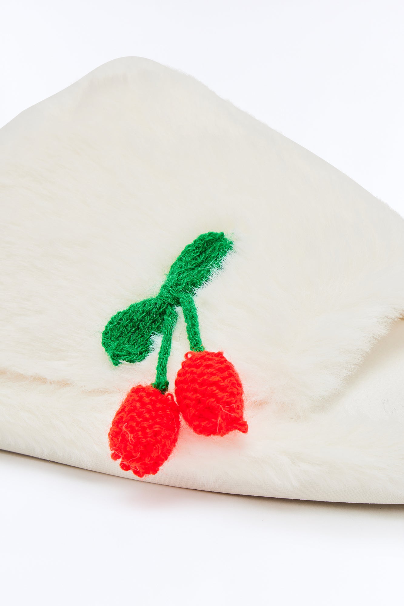 Cherry Charm Slippers - White