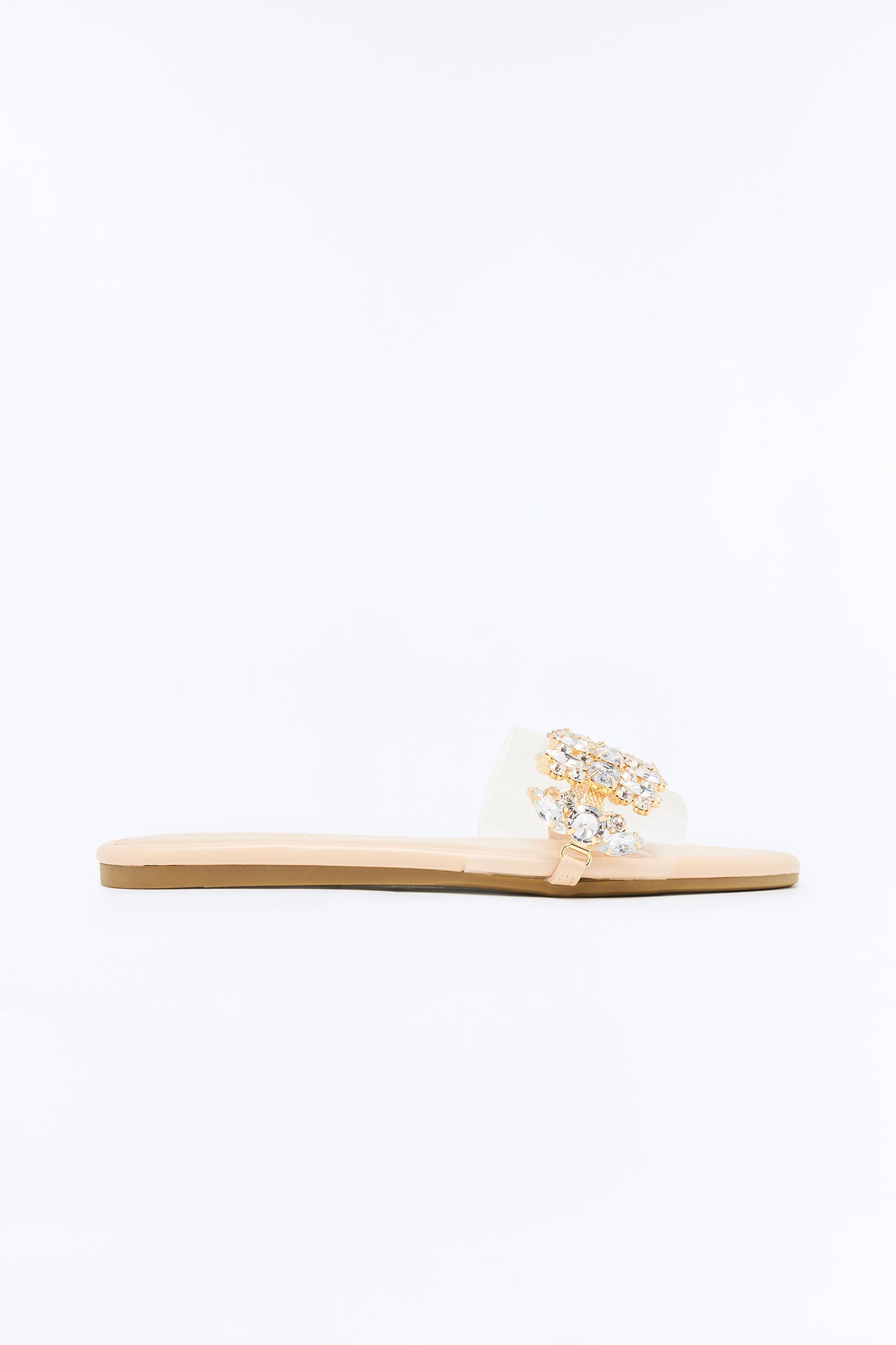 Kiana Embellished Sandals - Clear