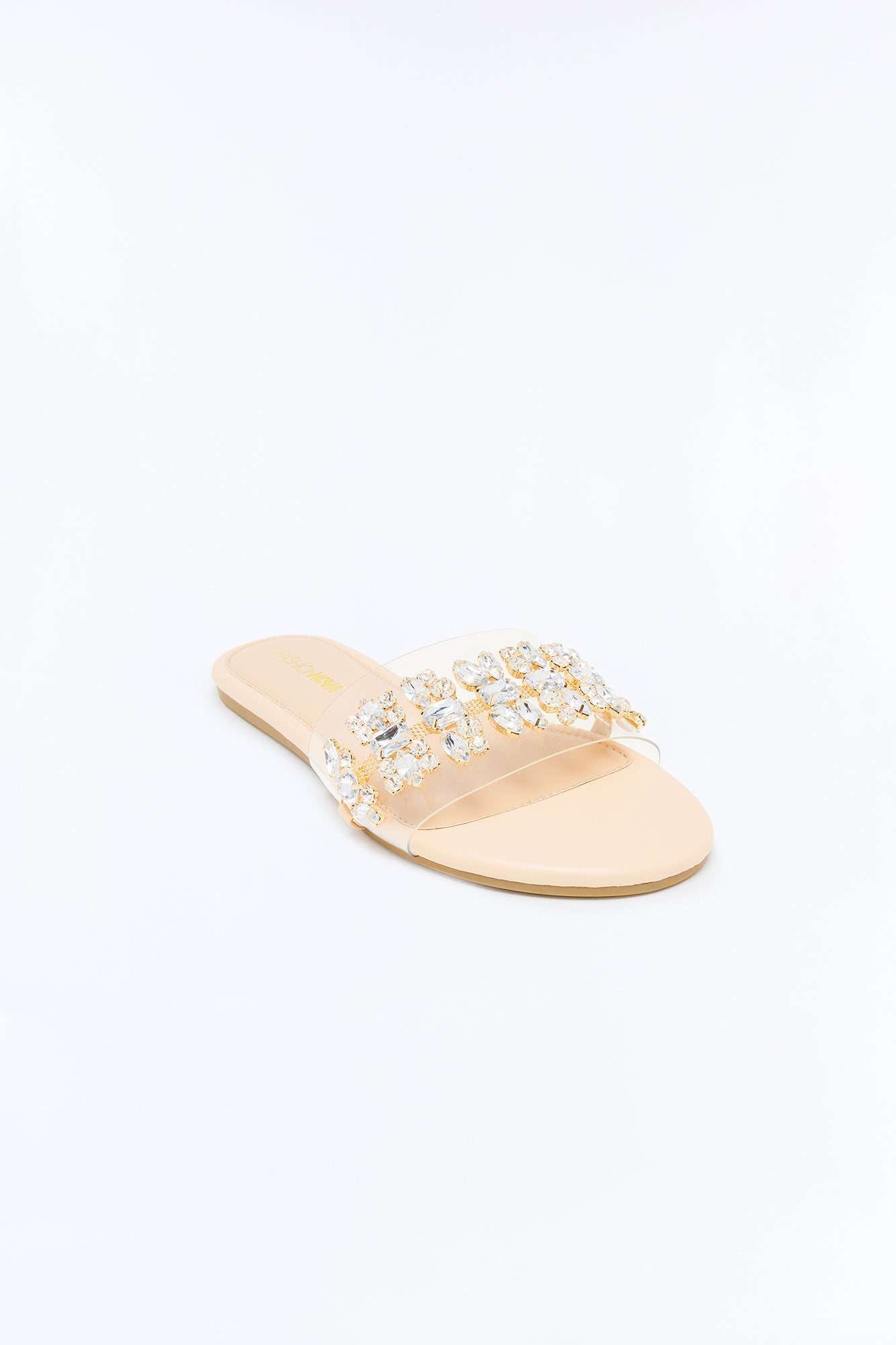 Kiana Embellished Sandals - Clear