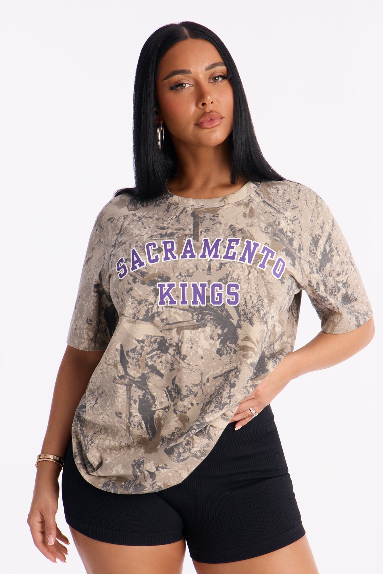 NBA Sacramento Kings Camo Tee - Camouflage