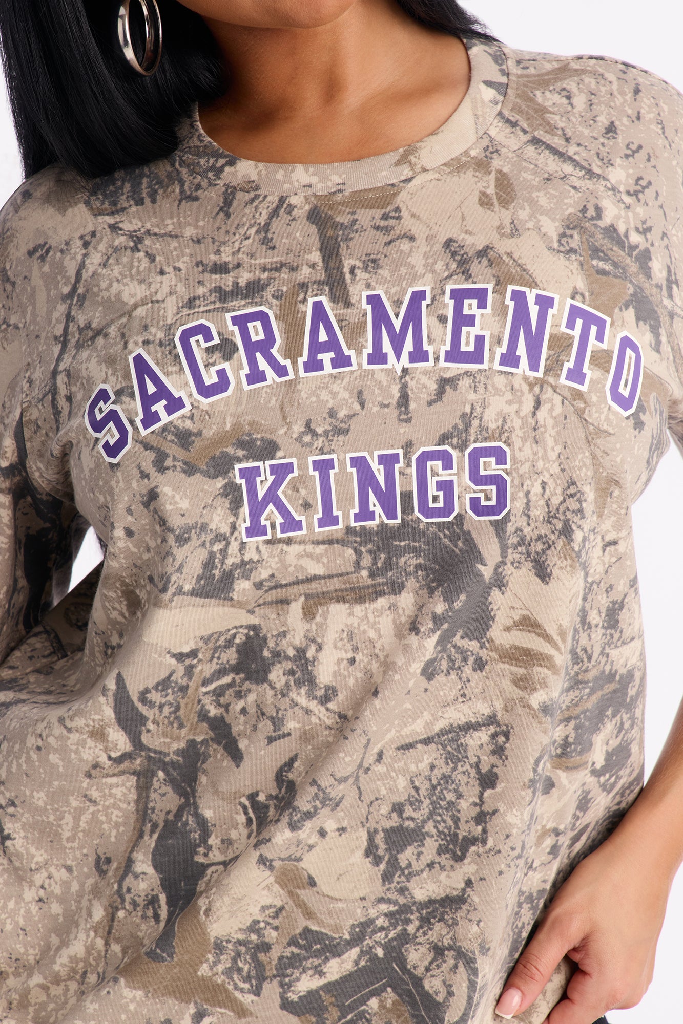 NBA Sacramento Kings Camo Tee - Camouflage