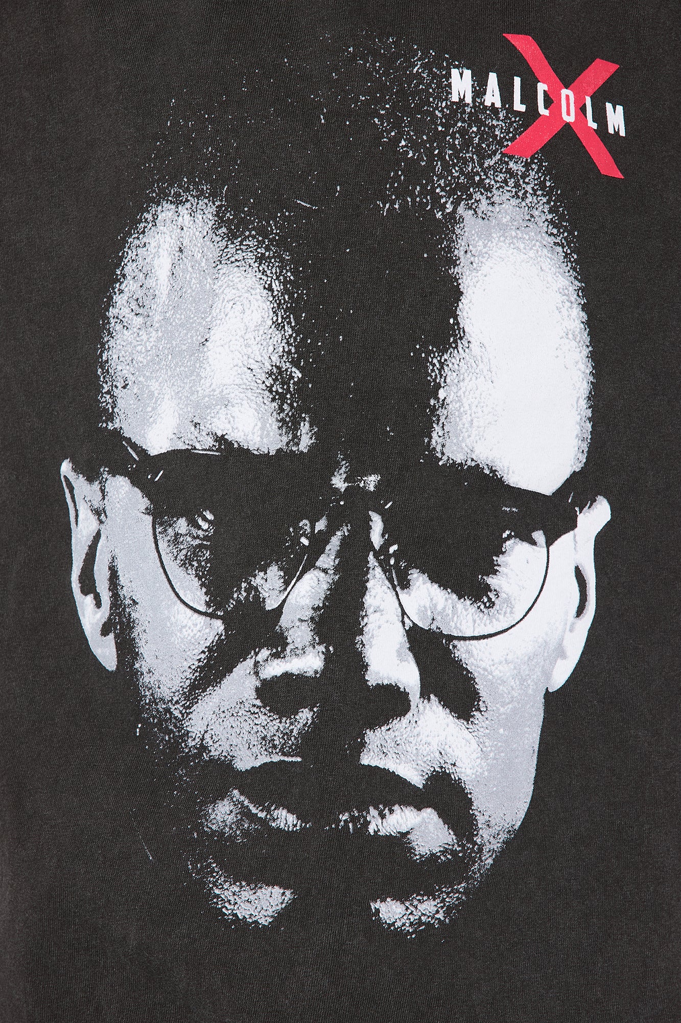 Mini Malcolm X Education Is The Passport To The Future Short Sleeve Tee - Black Wash