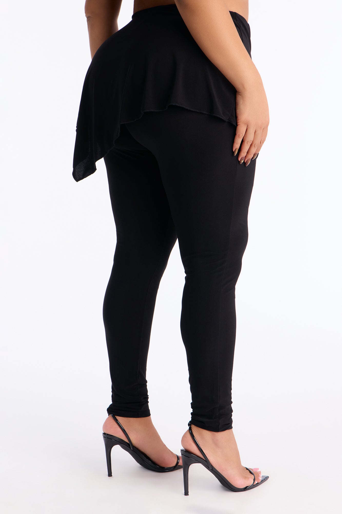 Ballerina Skirted Legging 29″ - Black