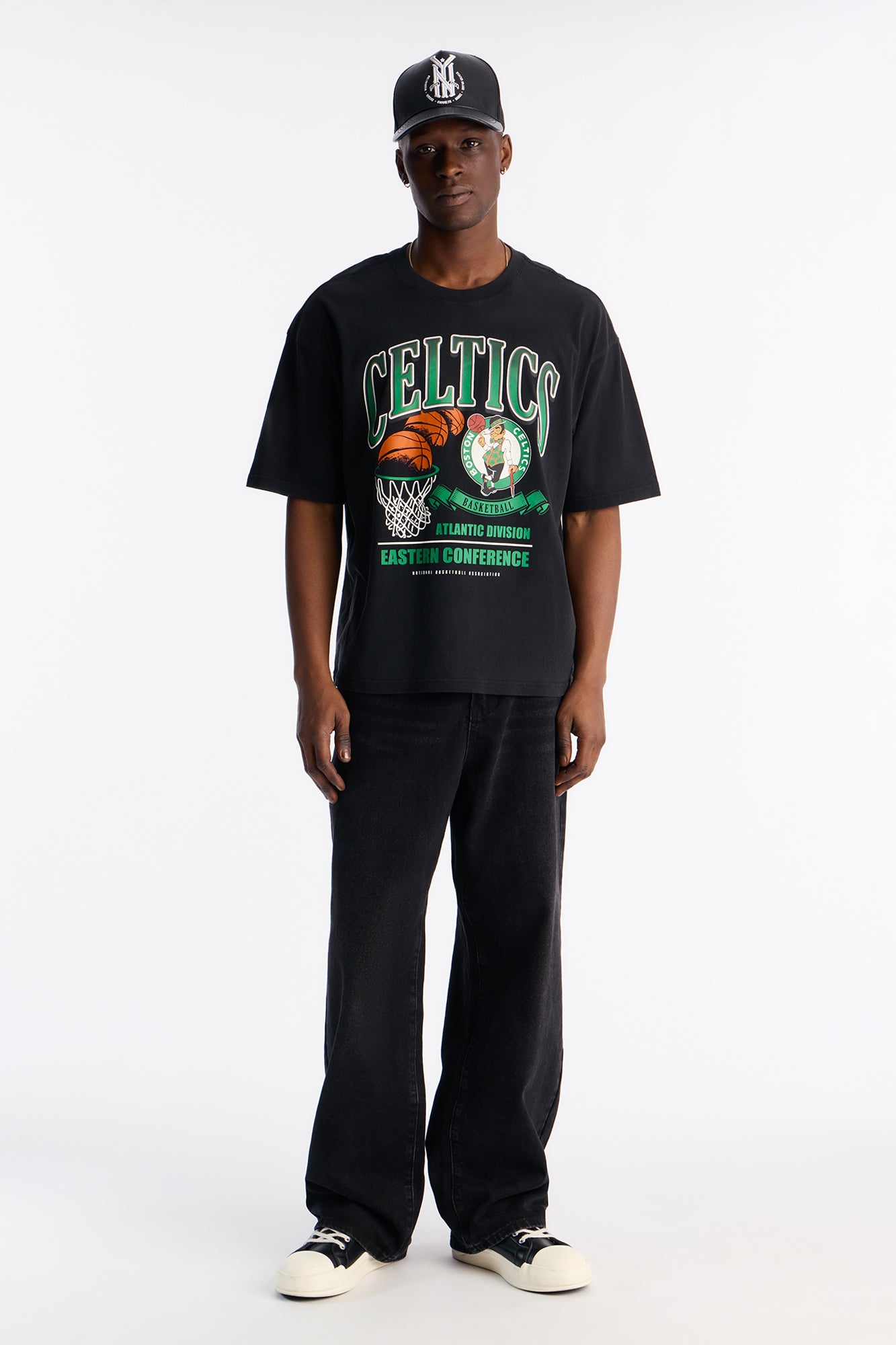Celtics For The City Short Sleeve Tee - Black Wash
