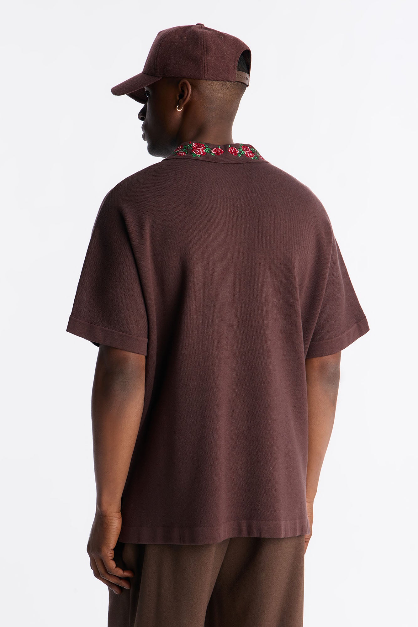 Roses Are Red Polo Short Sleeve Polo - Brown