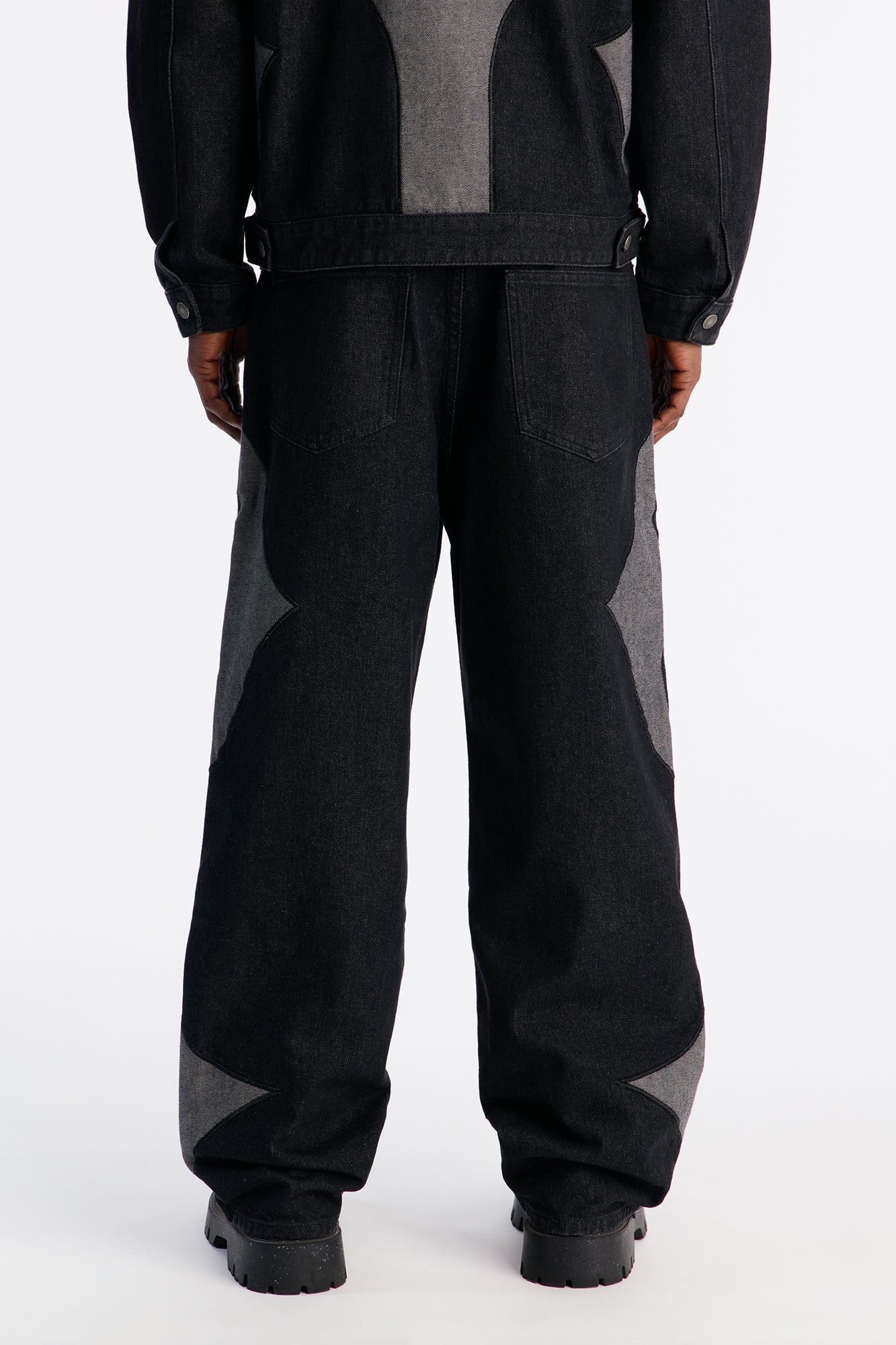 Baggy Crescent Jean - Black
