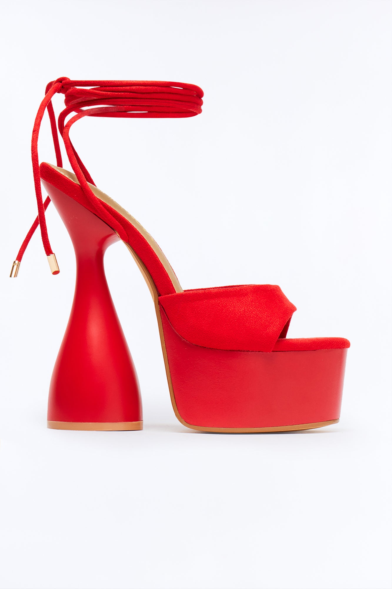 That's So Groovy Platform Heels - Red