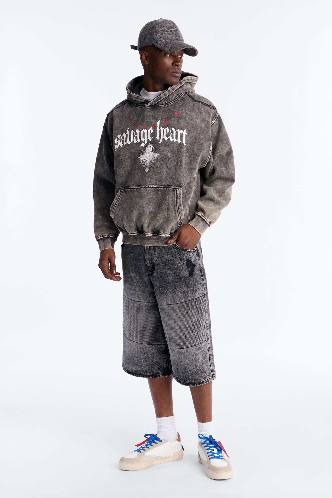 Savage Heart Forever Hoodie - Grey