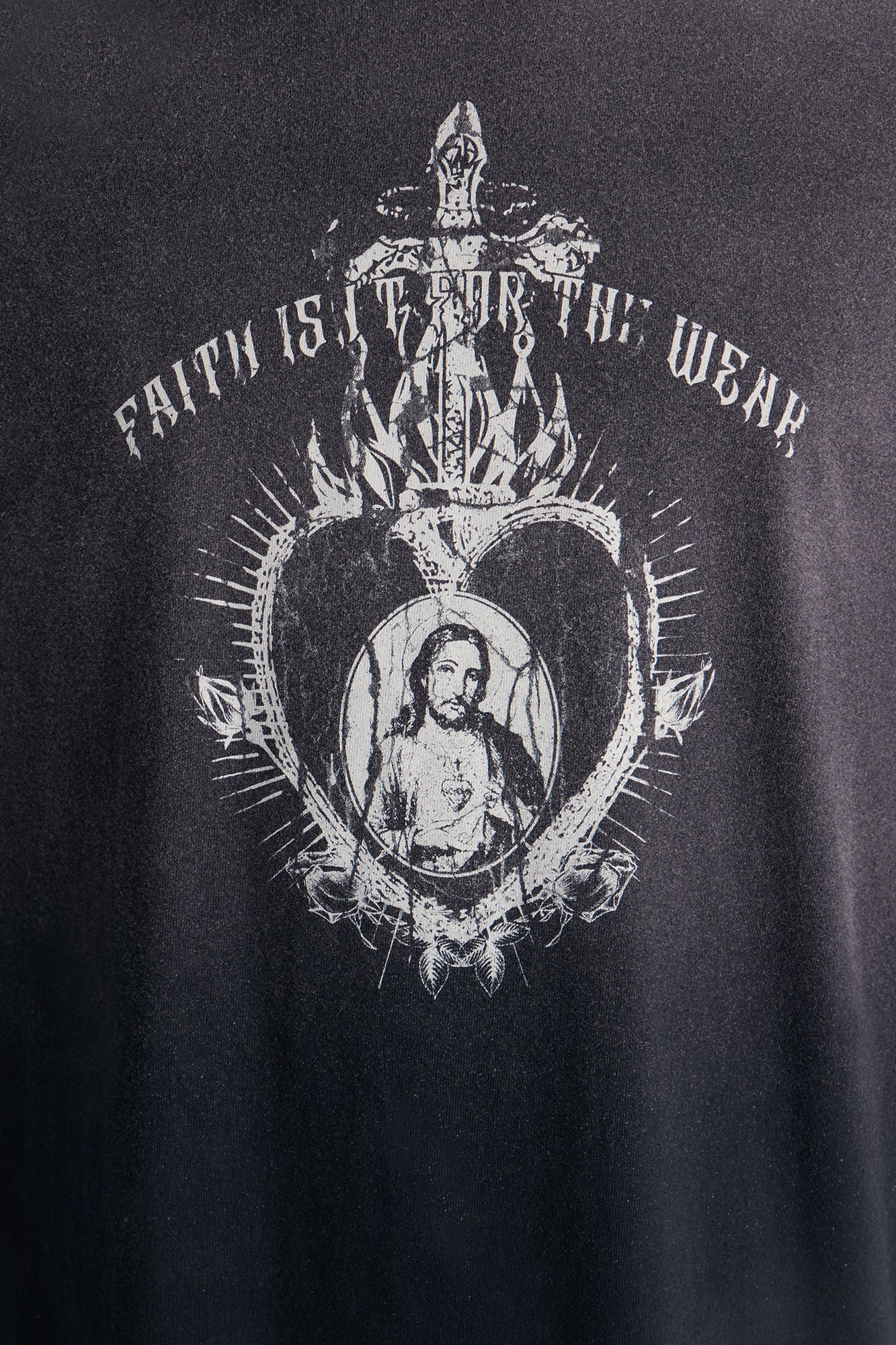 Cross My Heart 2fer Long Sleeve Tee - Black