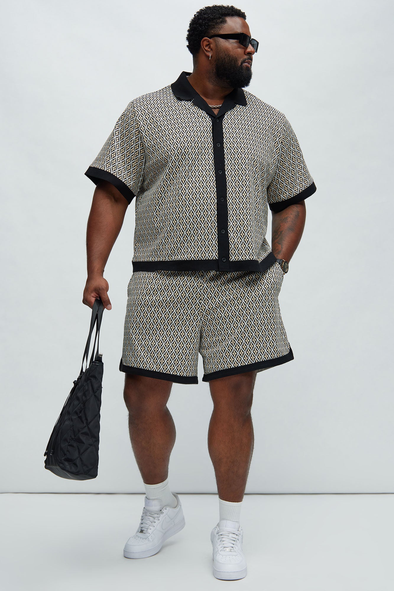 Rushmore Knit Warmup Shorts - Black/combo