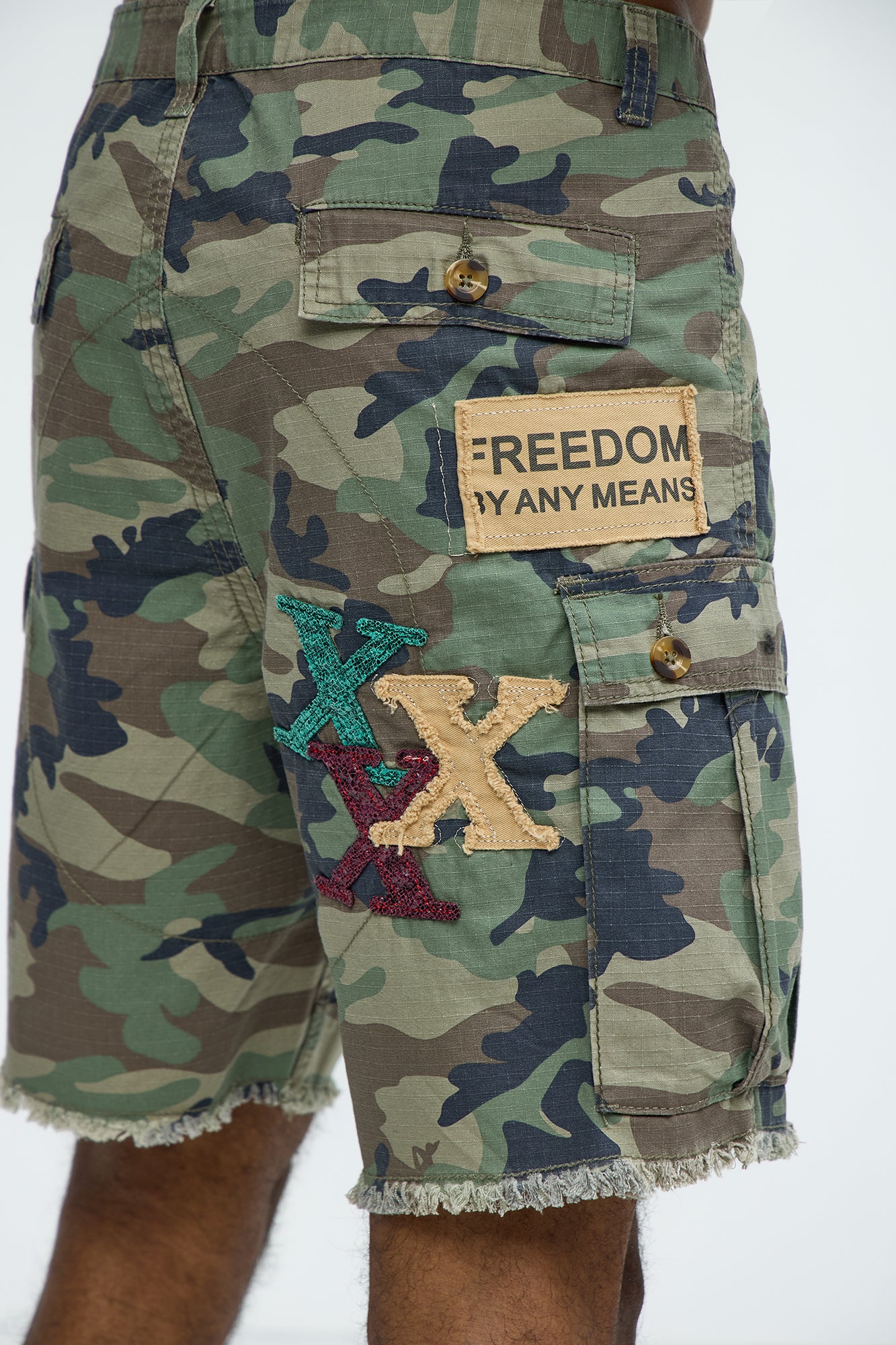 On Command Paint Splatter Camo Shorts - Camouflage