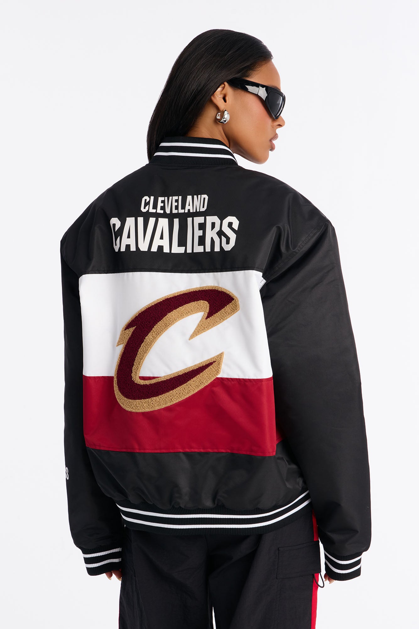 NBA Cleveland Cavaliers Twill Jacket - Black
