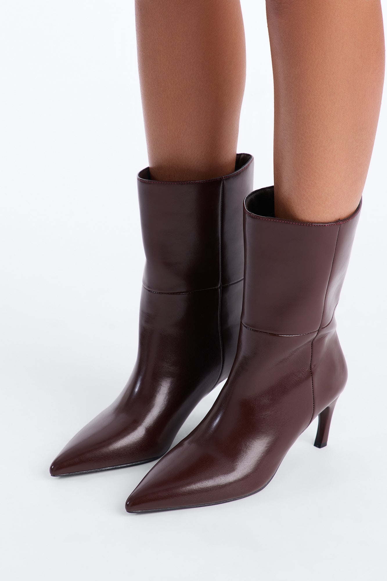 Chip Ankle Booties - Brown