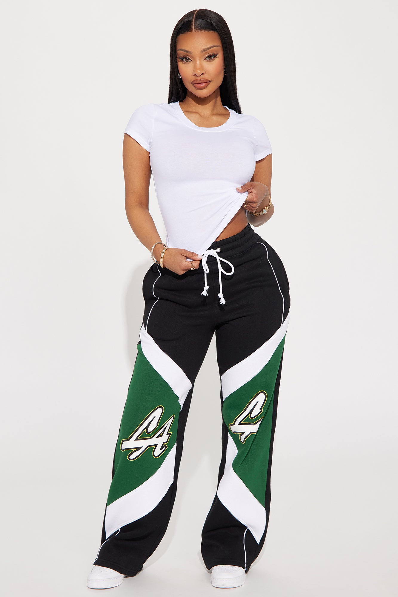 Alyssa Crew Neck Top - White