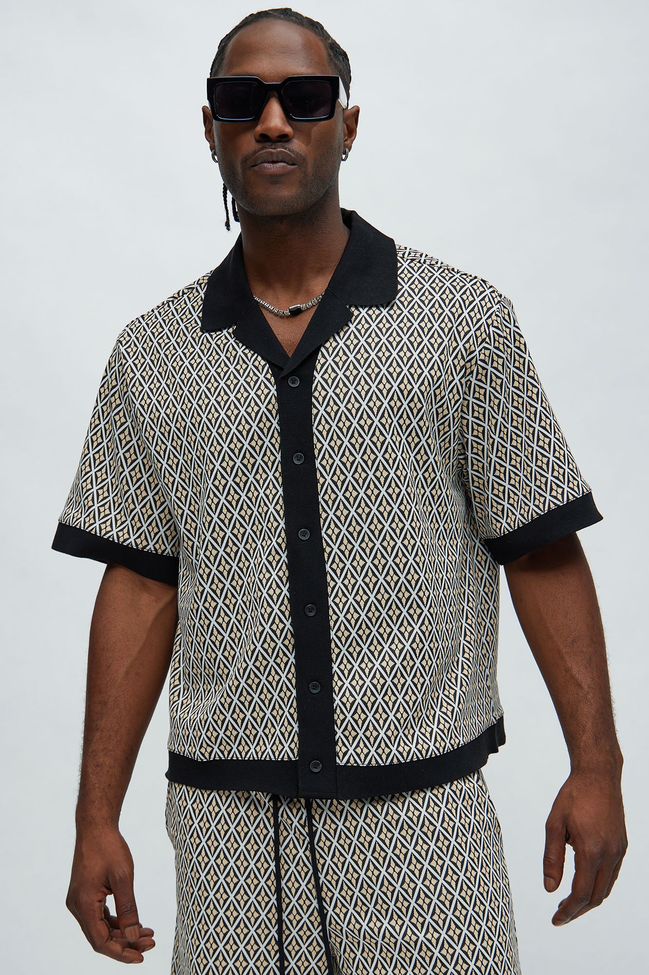 Rushmore Knit Shirt - Black/combo