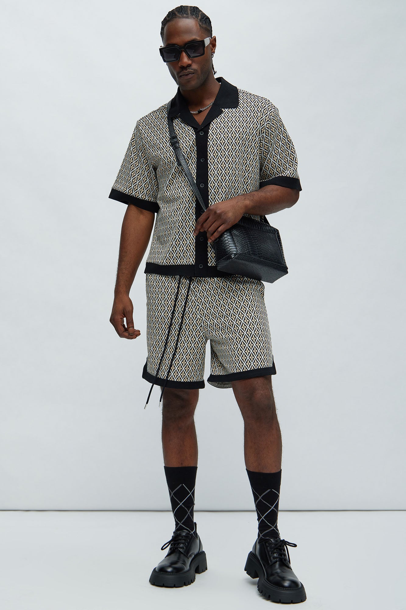 Rushmore Knit Warmup Shorts - Black/combo