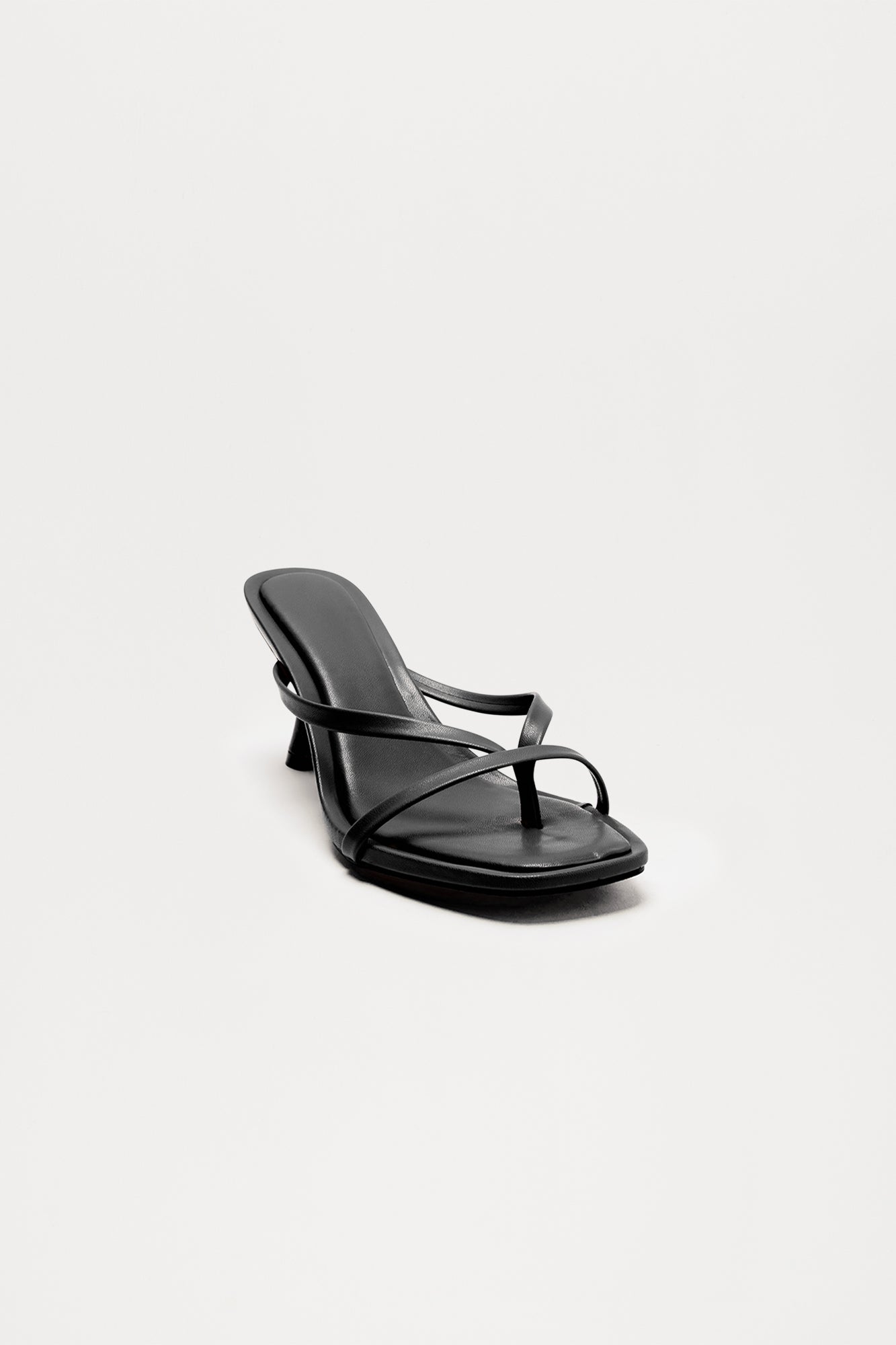 Panama Thong Mules - Black/Black