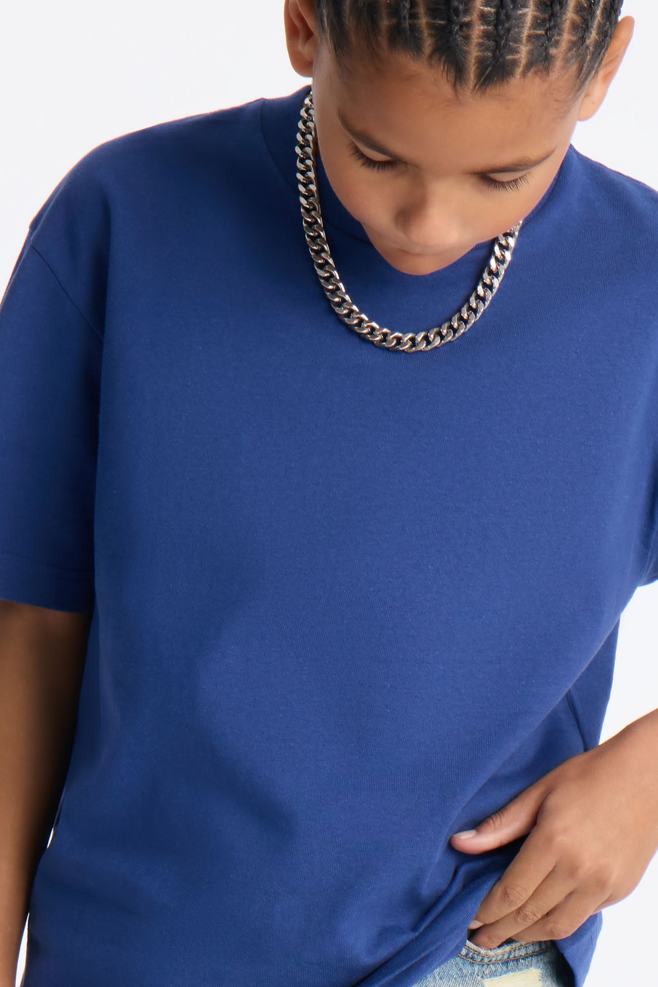 Mini Oversized Heavyweight Tee 240GSM - Navy
