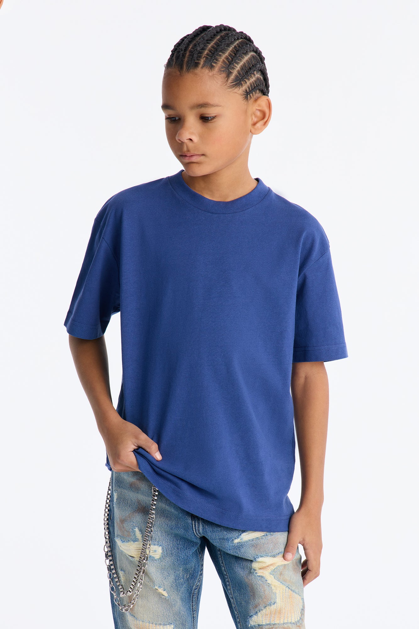 Mini Oversized Heavyweight Tee 240GSM - Navy