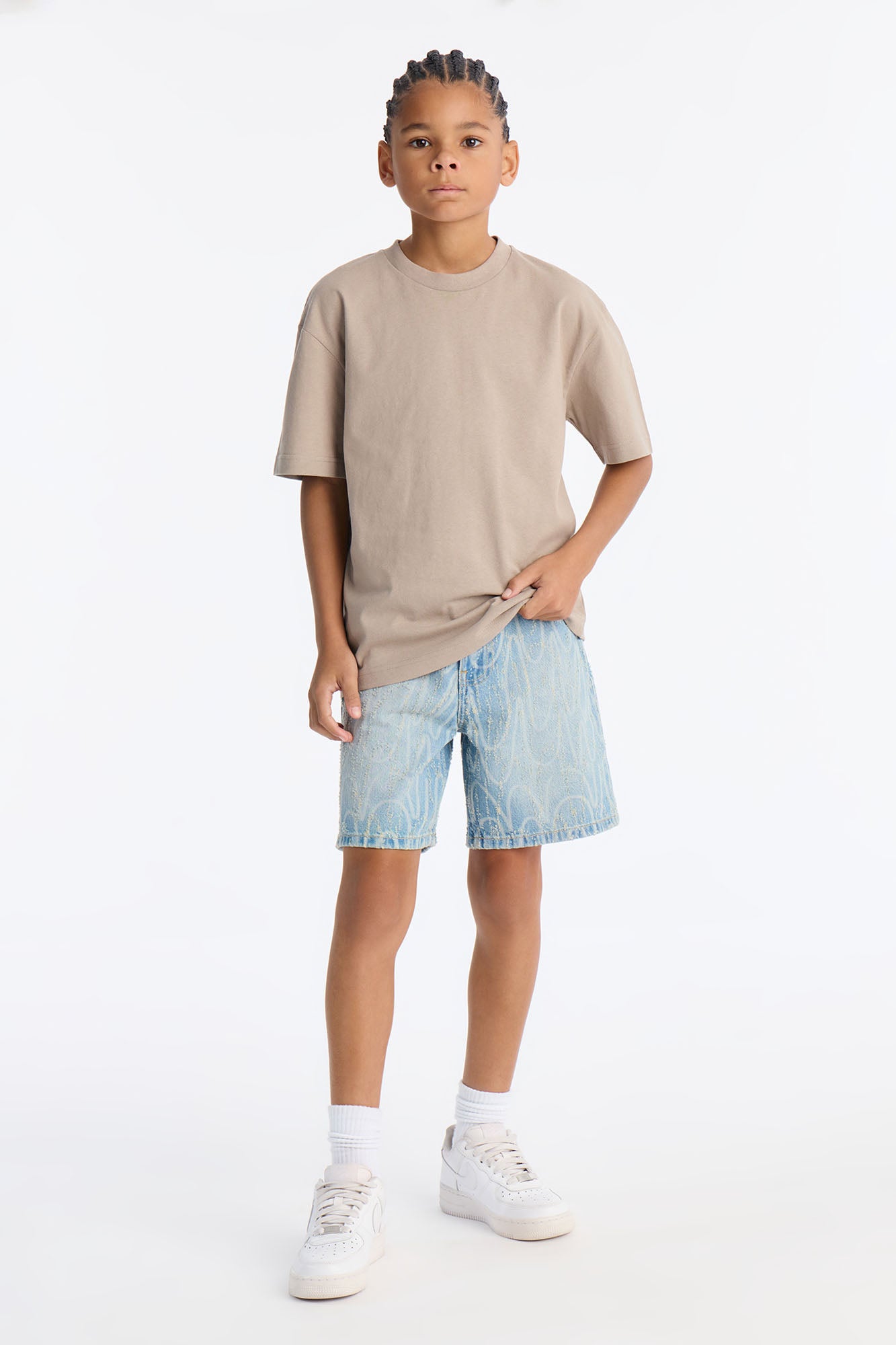 Mini Oversized Heavyweight Tee 240GSM - Taupe
