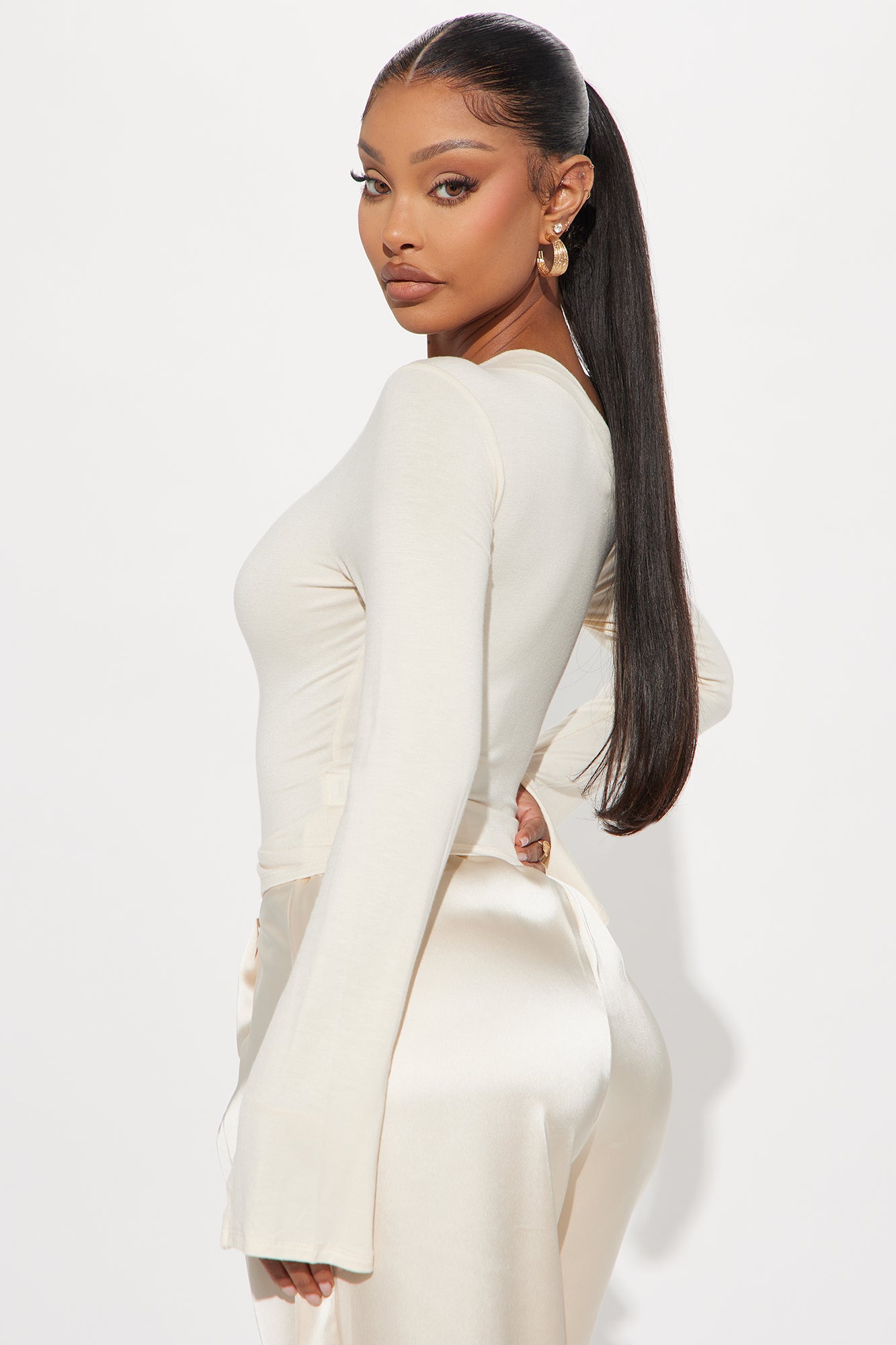 Feelin' Good Off Shoulder Top - Cream