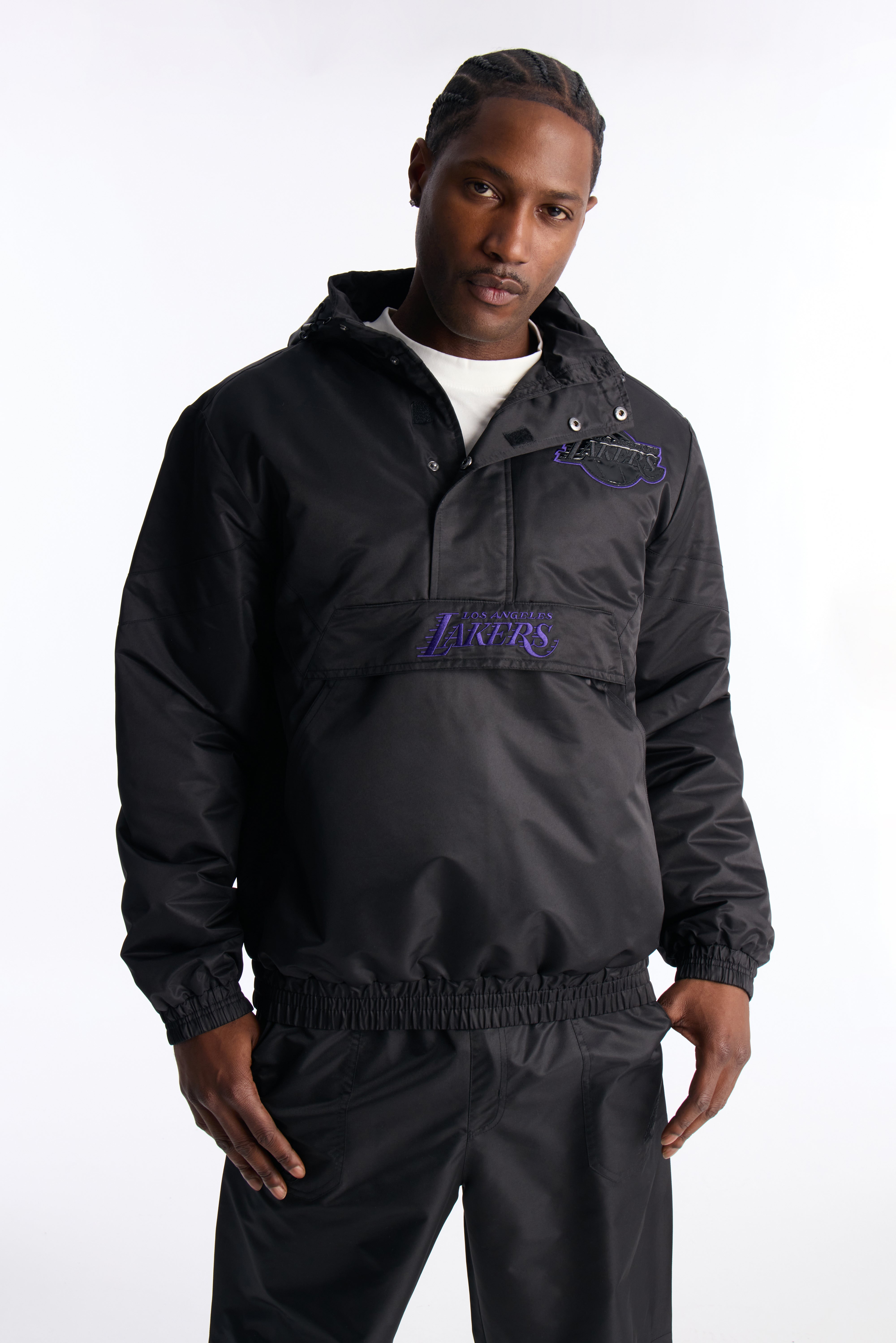 Lakers Black Out Jacket - Black