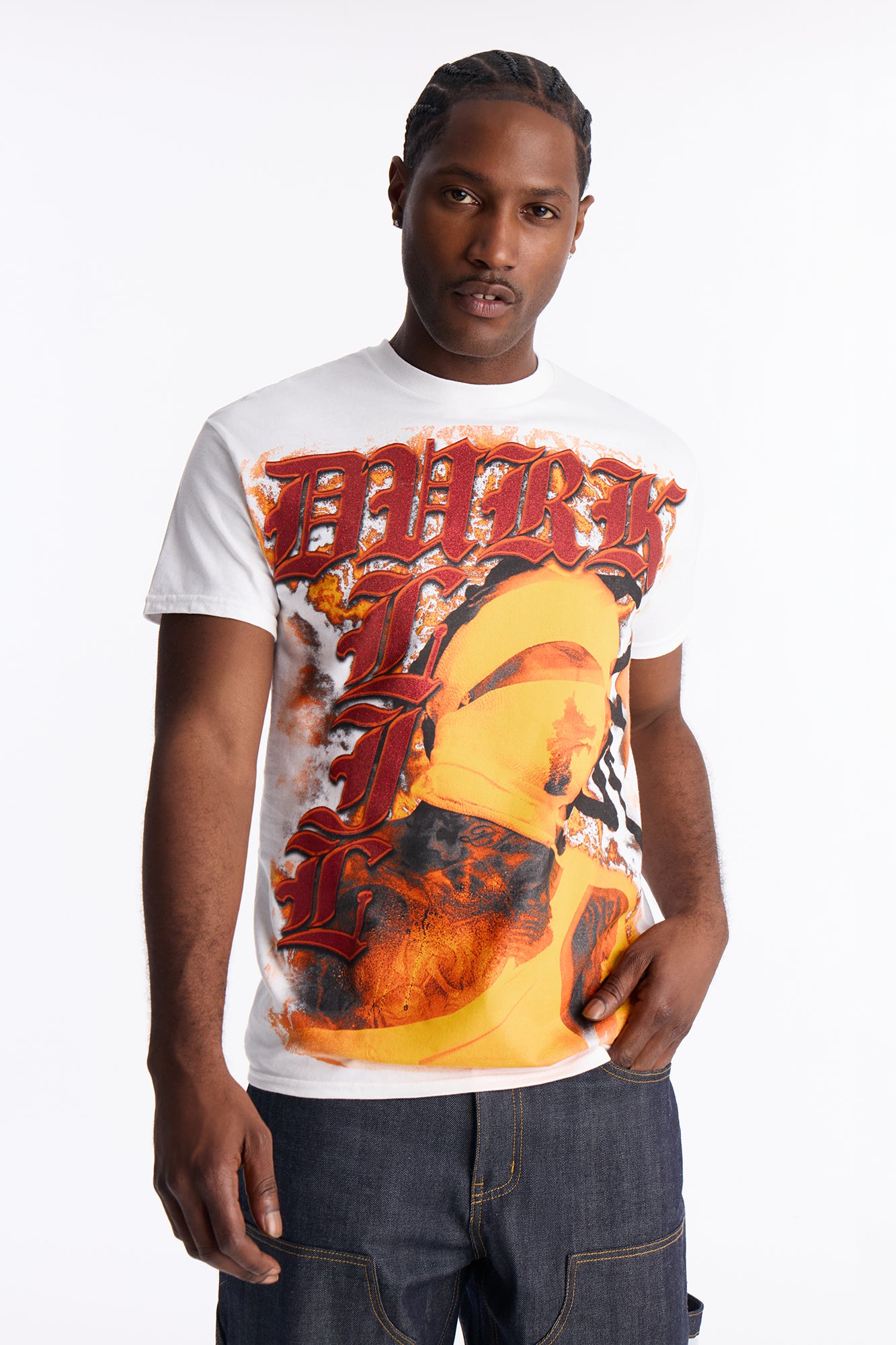 Lil Durk Blessed Short Sleeve Tee - White
