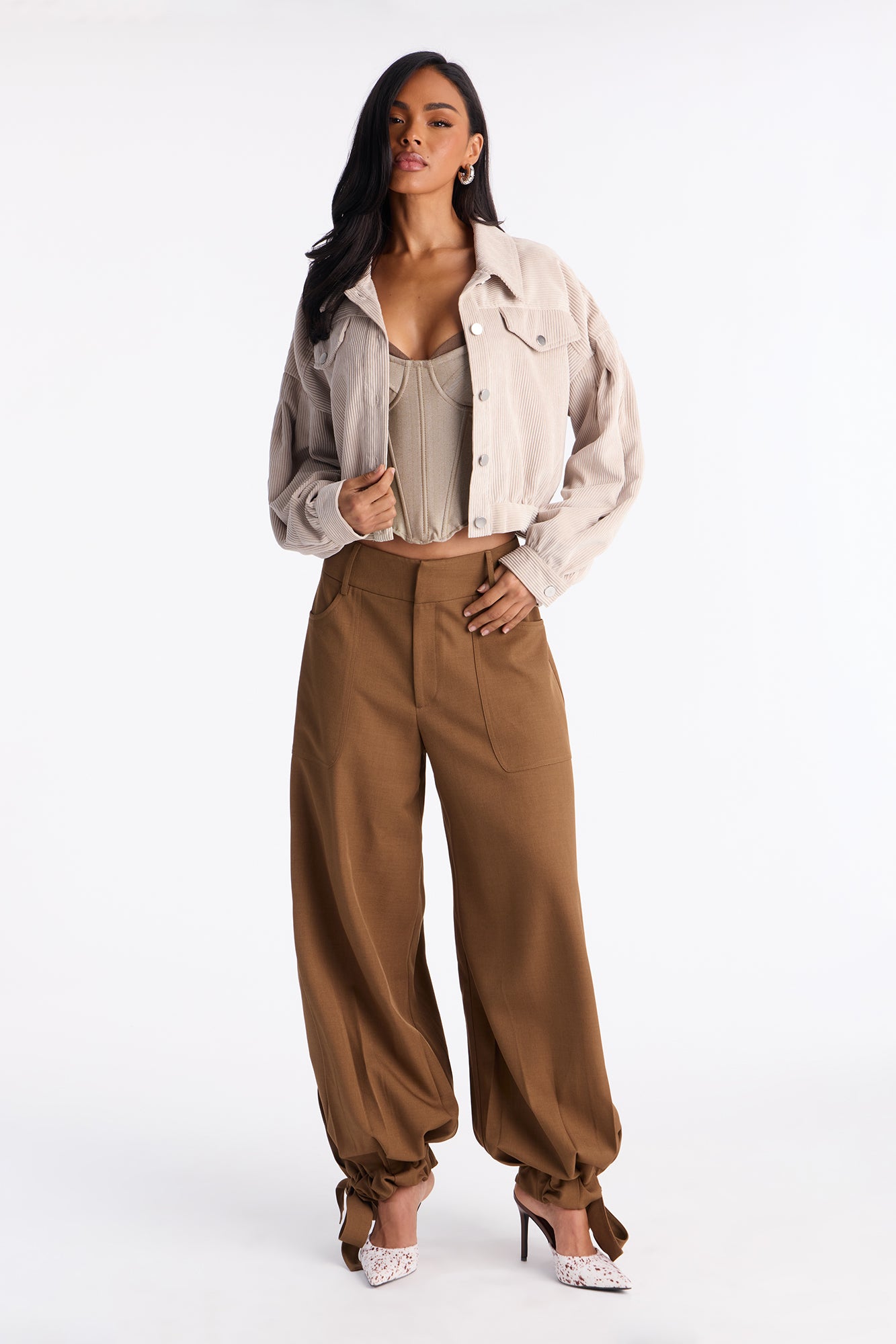 Road Tripping Corduroy Jacket - Stone