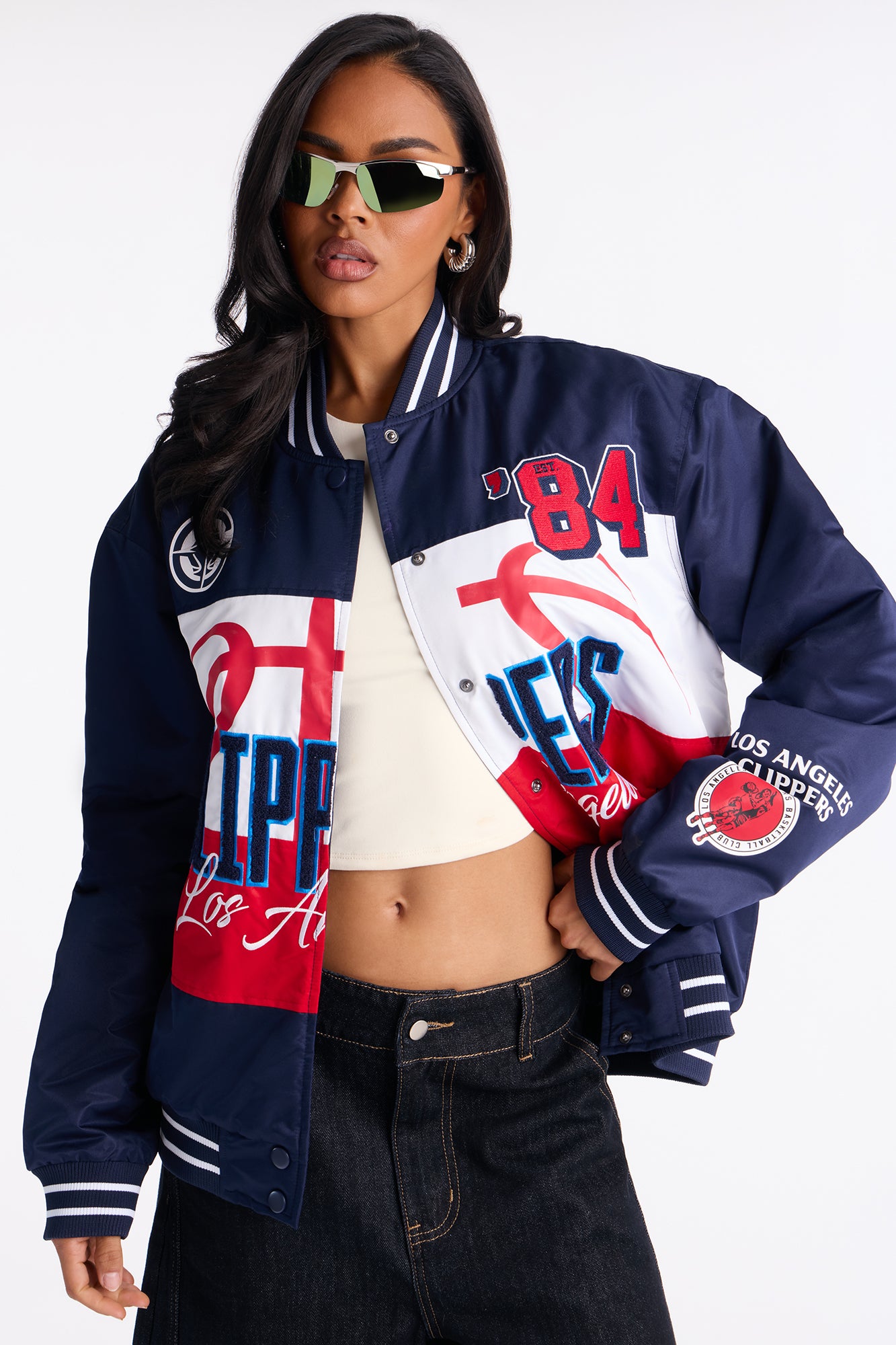 NBA LA Clippers Twill Jacket - Navy