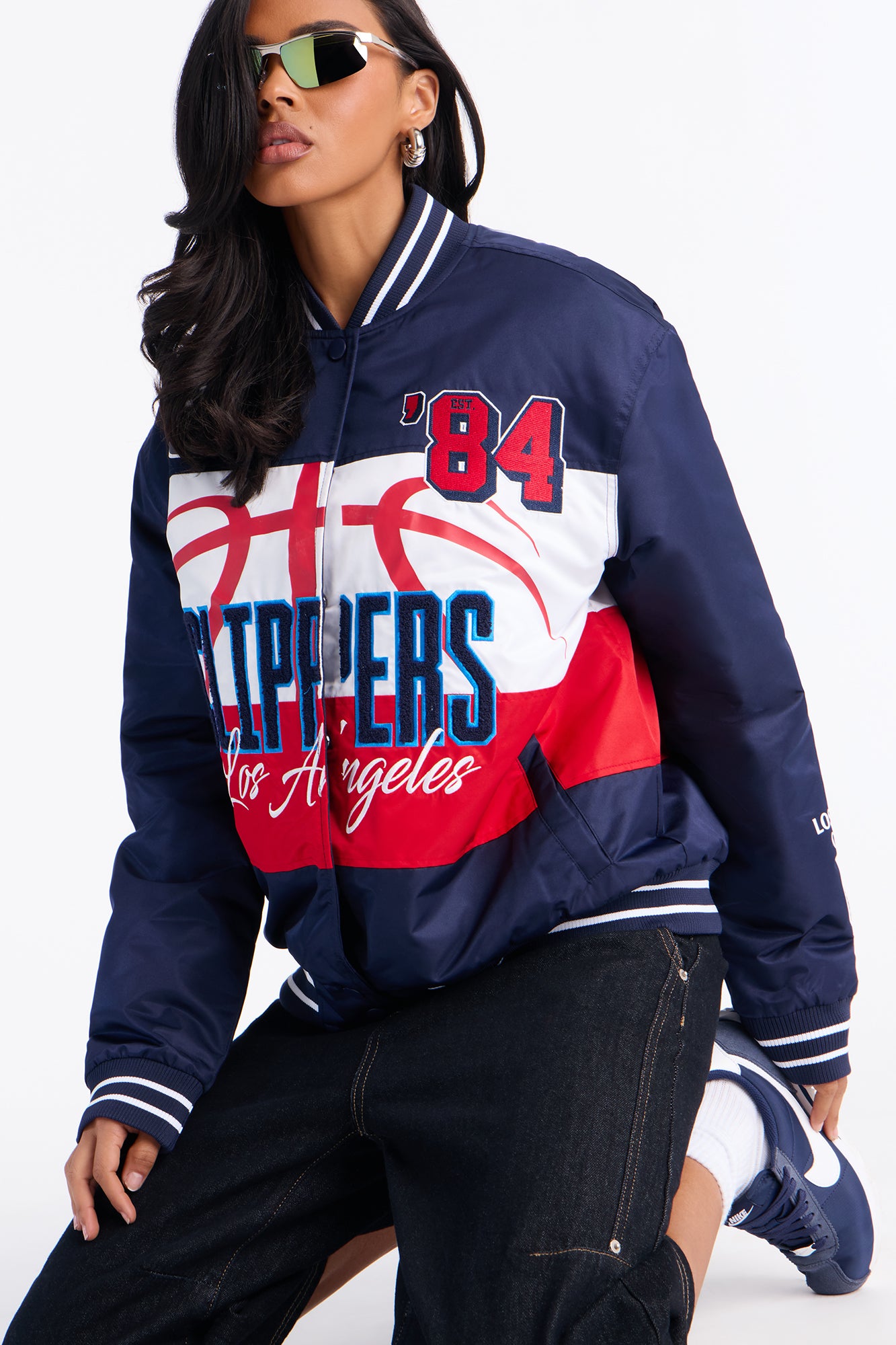 NBA LA Clippers Twill Jacket - Navy
